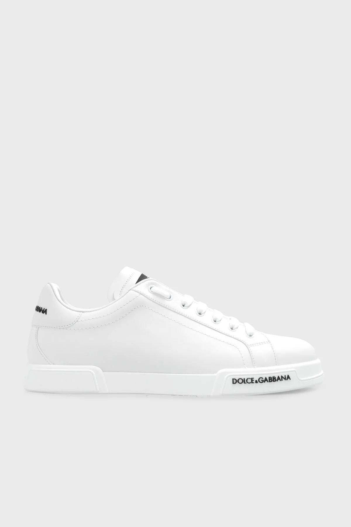 Dolce & Gabbana Hakiki Deri Sneaker Erkek Ayakkabı CS2213 AA335 80001 BEYAZ - 1