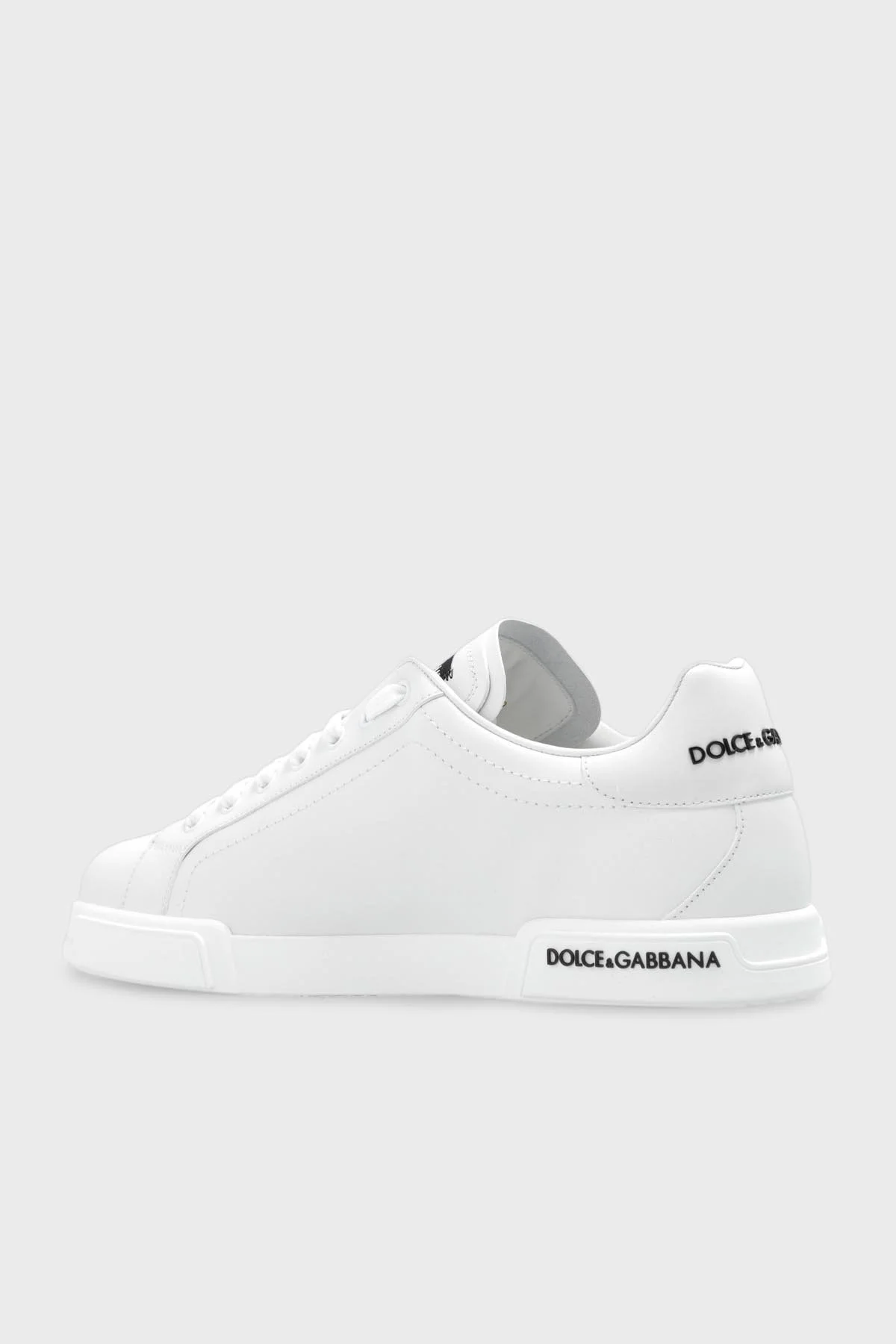 Dolce & Gabbana Hakiki Deri Sneaker Erkek Ayakkabı CS2213 AA335 80001 BEYAZ - 3