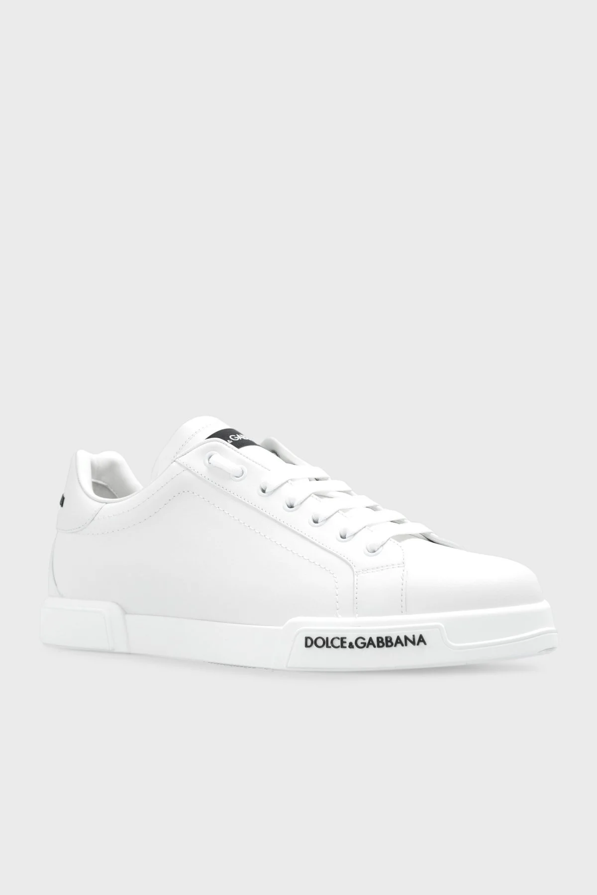 Dolce & Gabbana Hakiki Deri Sneaker Erkek Ayakkabı CS2213 AA335 80001 BEYAZ - 4