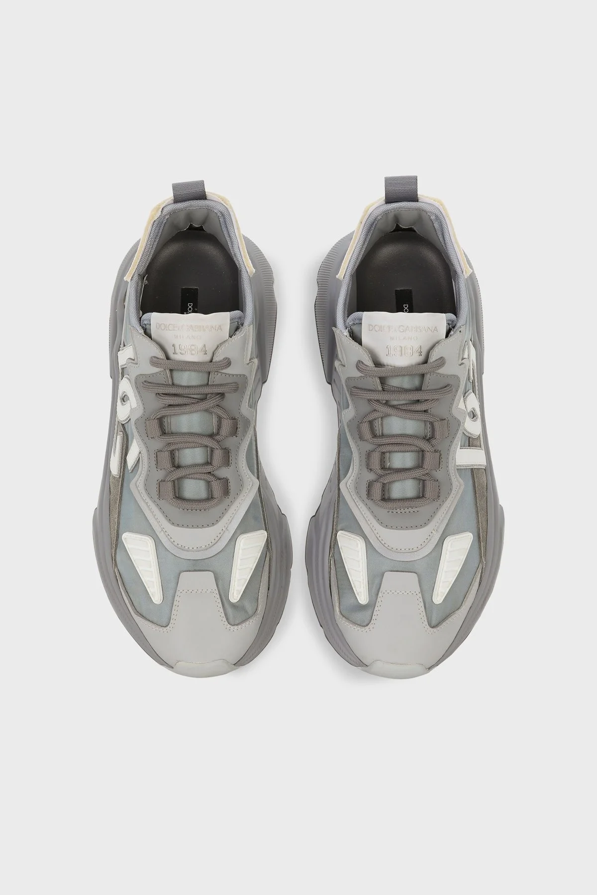 Dolce Gabbana Hakiki Deri Süet Sneaker Erkek Ayakkabı CS1941AG9248B 070 GRİ - 4