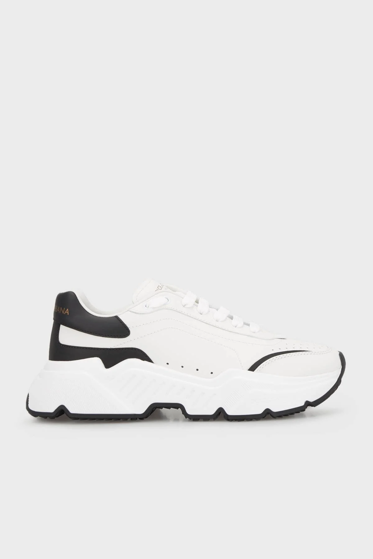 Dolce Gabbana Logolu Hakiki Deri Sneaker Erkek Ayakkabı CS1791 AX589 89697 BEYAZ - 1