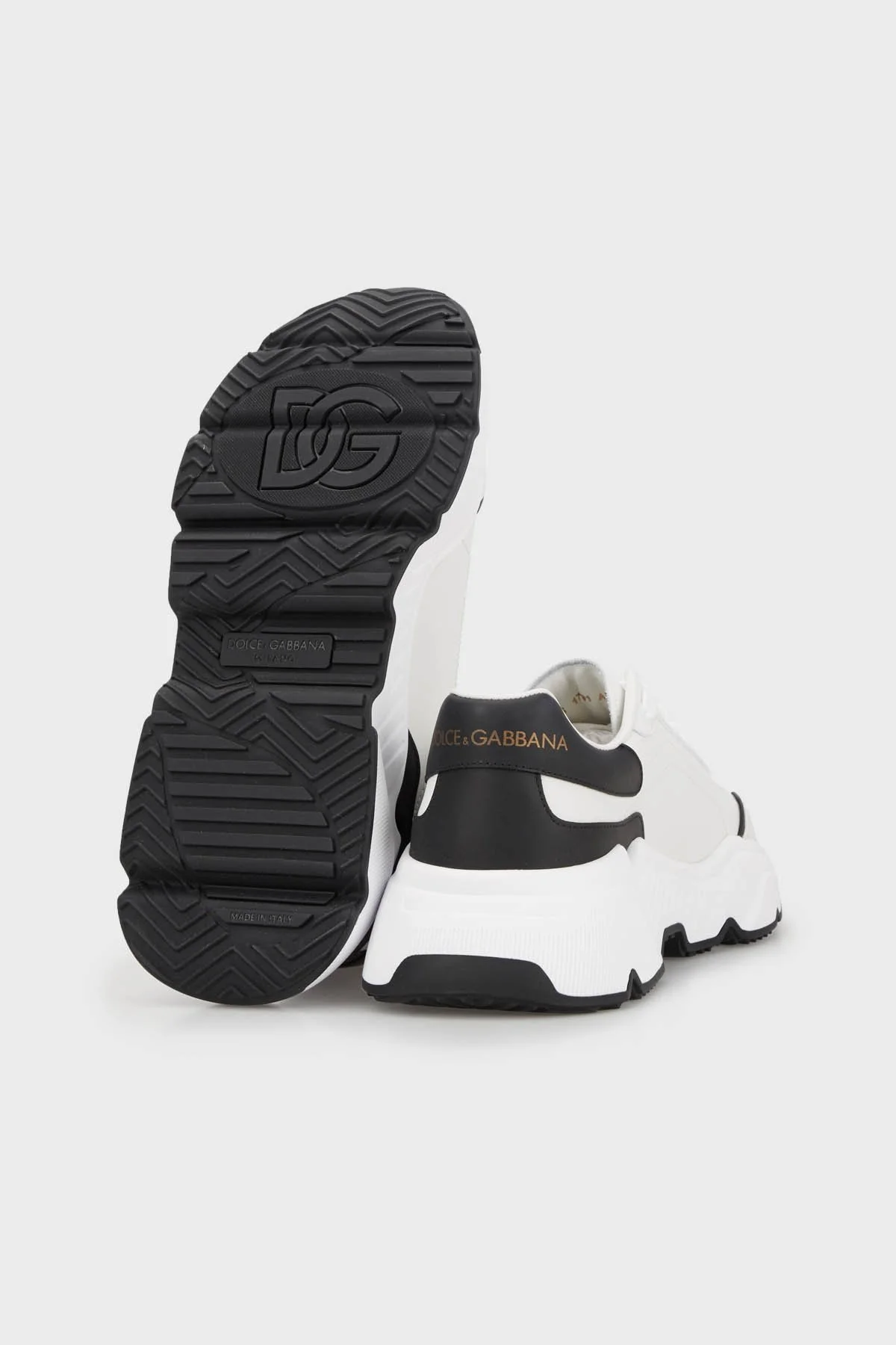 Dolce Gabbana Logolu Hakiki Deri Sneaker Erkek Ayakkabı CS1791 AX589 89697 BEYAZ - 4