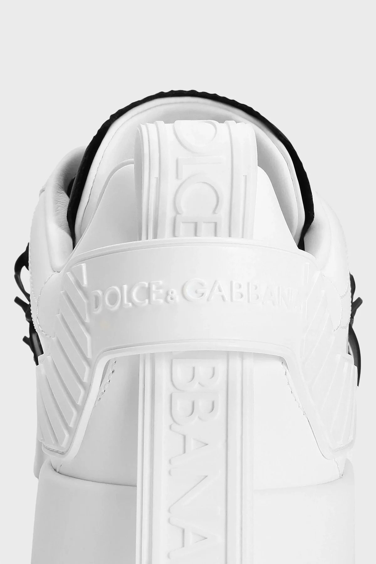 Dolce & Gabbana Logolu Deri Sneaker Erkek Ayakkabı CS2328 AJ986 89697 BEYAZ - 10