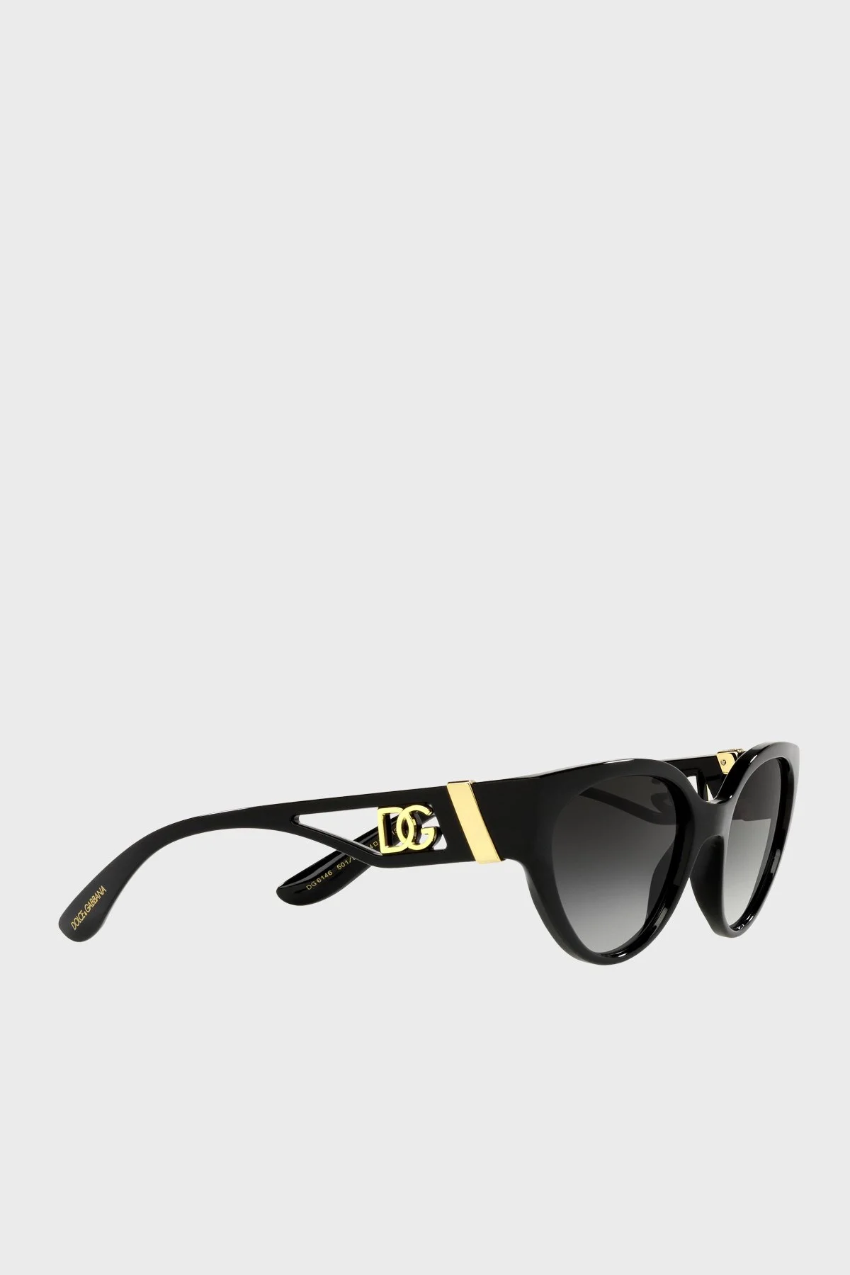 Dolce Gabbana Logolu Güneş Kadın Gözlük 0DG6146 5018G 54 SİYAH - 4
