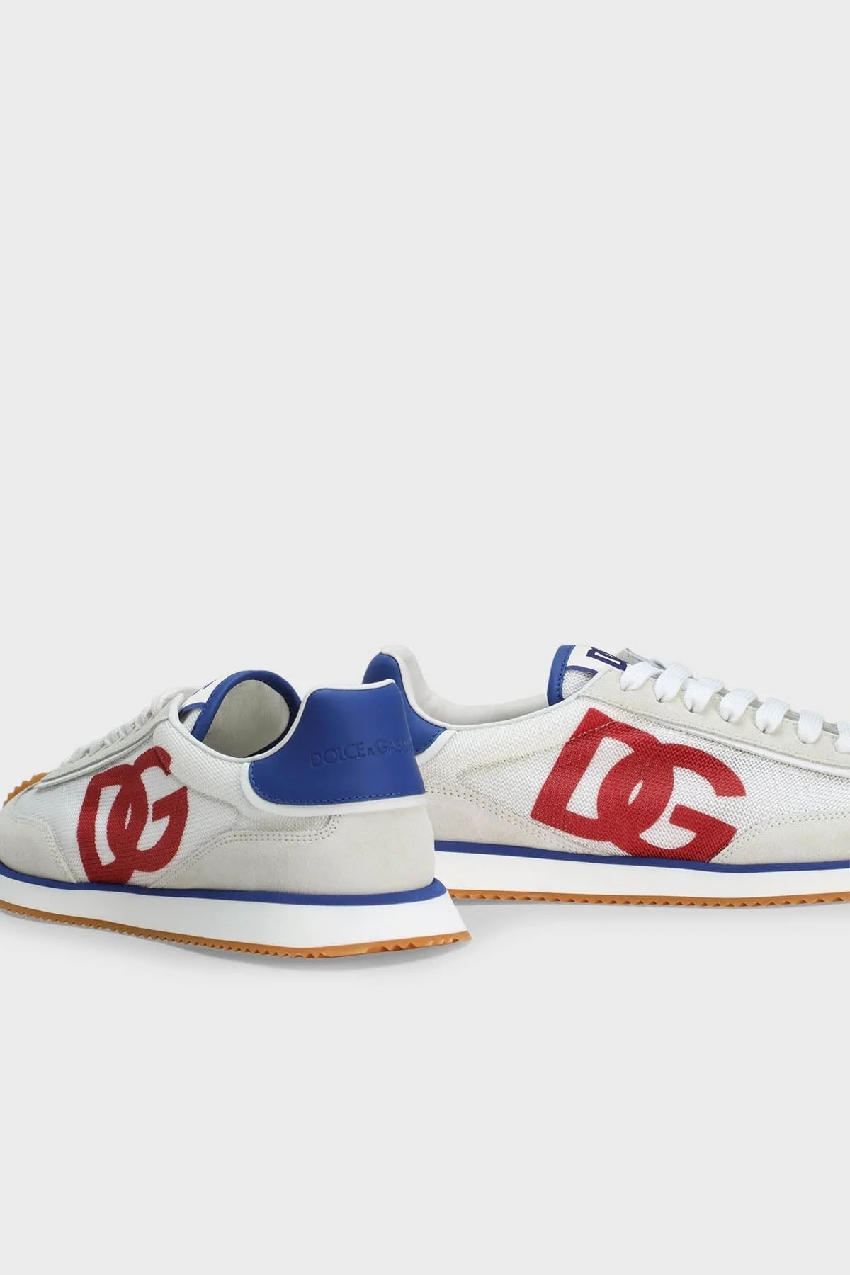 Dolce & Gabbana Logolu Süet Detaylı Sneaker Erkek Ayakkabı CS2288 A5355 89926 GRİ - 8