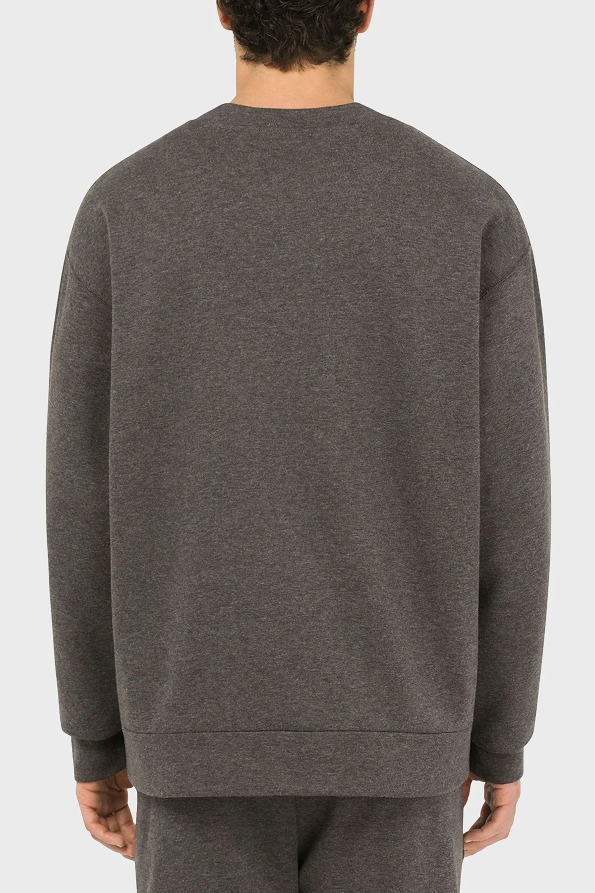 Dolce Gabbana Pamuklu Bisiklet Yaka Erkek Sweat G9VA5Z HU7IE S8450 ANTRASİT - 8