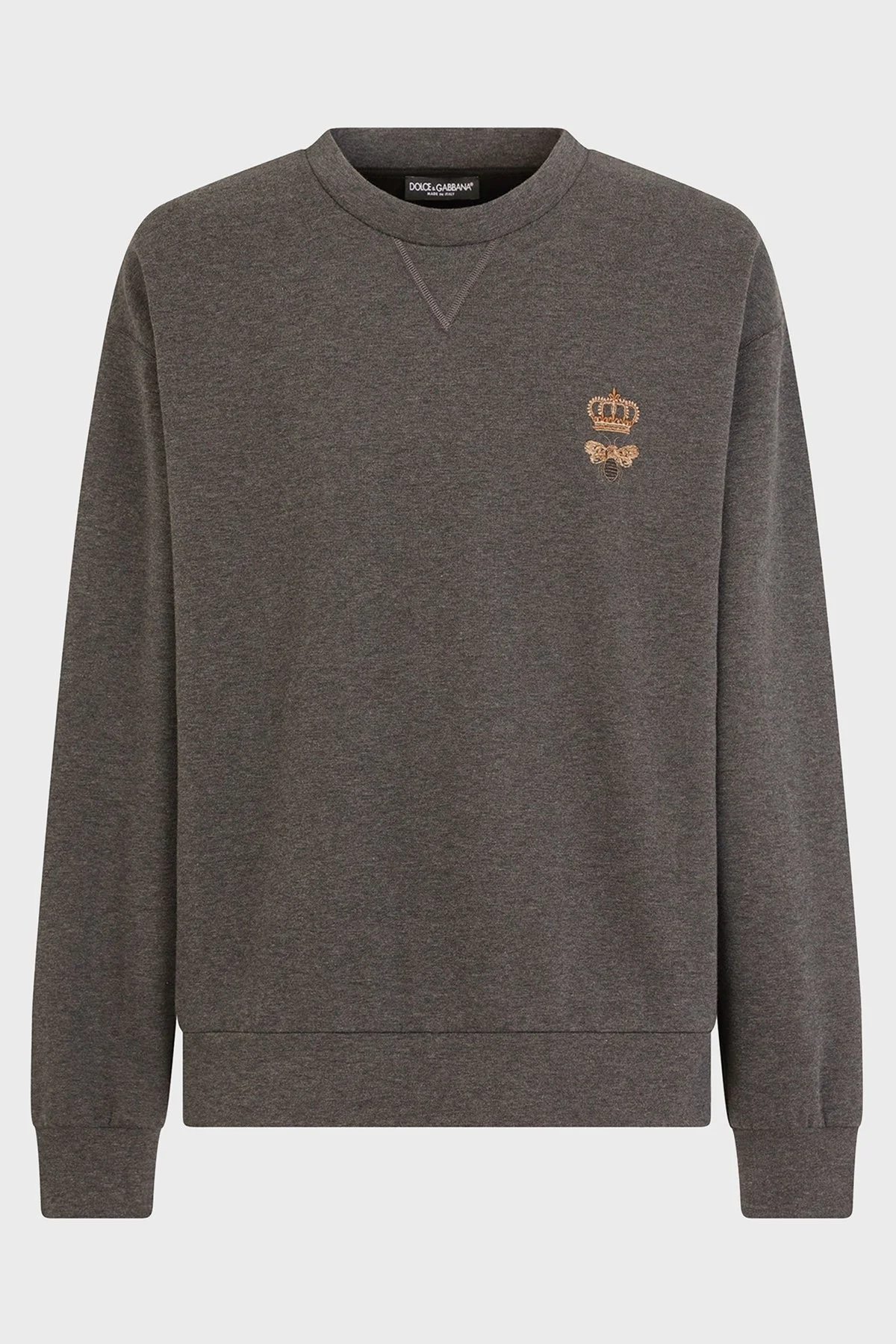 Dolce Gabbana Pamuklu Bisiklet Yaka Erkek Sweat G9VA5Z HU7IE S8450 ANTRASİT - 10