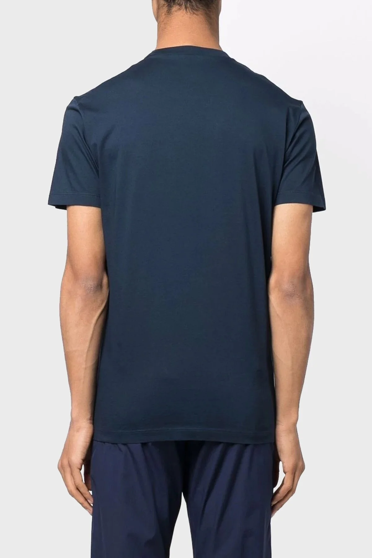 Dsquared2 % 100 Pamuk Relaxed Fit Sıfır Yaka Erkek T Shirt S71GD1116S23009478 LACİVERT - 7