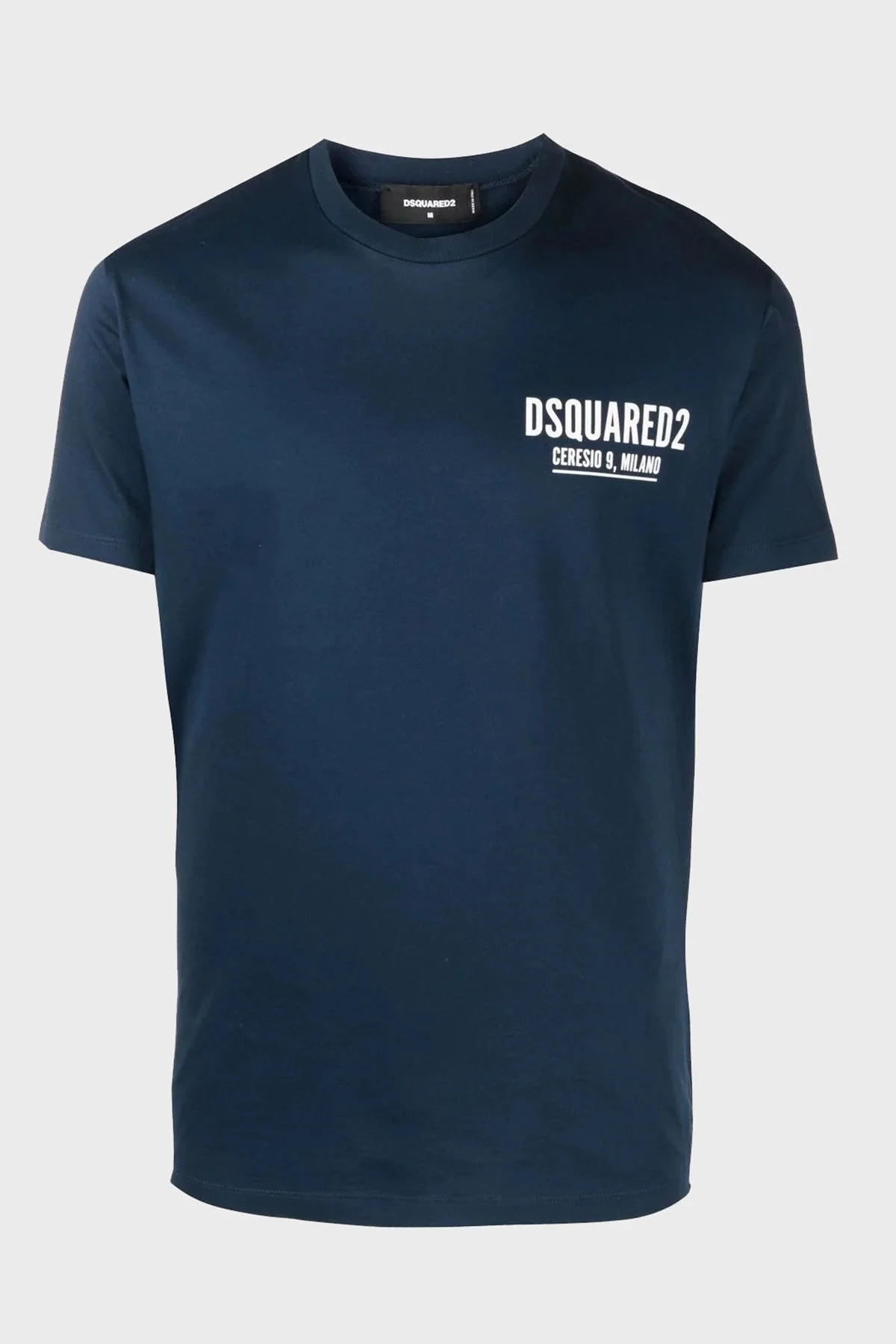 Dsquared2 % 100 Pamuk Relaxed Fit Sıfır Yaka Erkek T Shirt S71GD1116S23009478 LACİVERT - 10