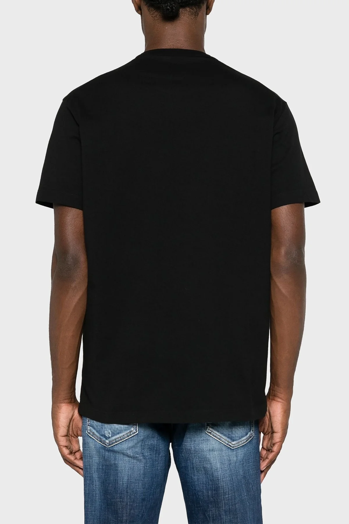 Dsquared2 Baskılı % 100 Pamuk Regular Fit Bisiklet Yaka Erkek T Shirt S79GC0080 S23009 980 SİYAH - 7