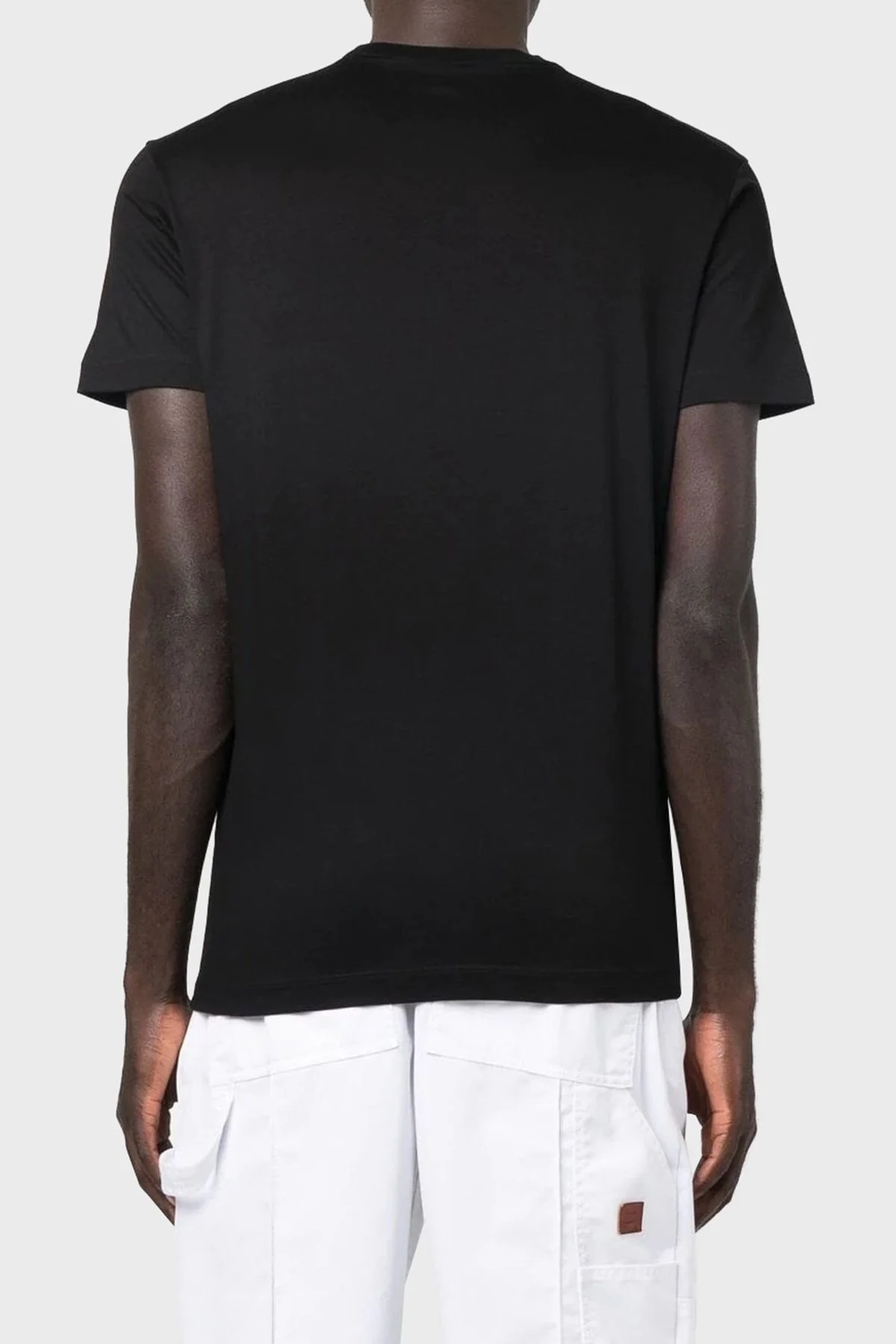 Dsquared2 Baskılı Bisiklet Yaka % 100 Pamuk Regular Fit Erkek T Shirt S71GD1188 S23009 900 SİYAH - 4