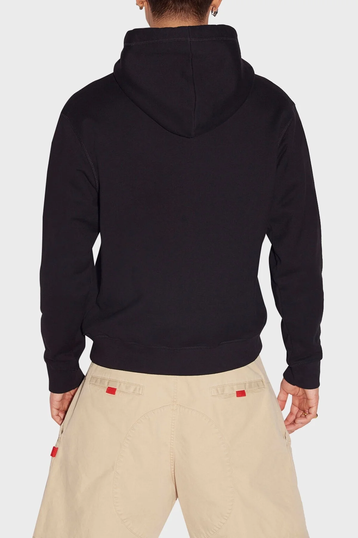 Dsquared2 Baskılı Kapüşonlu % 100 Pamuk Regular Fit Erkek Sweat S79GU0072 S25516 900 SİYAH - 2