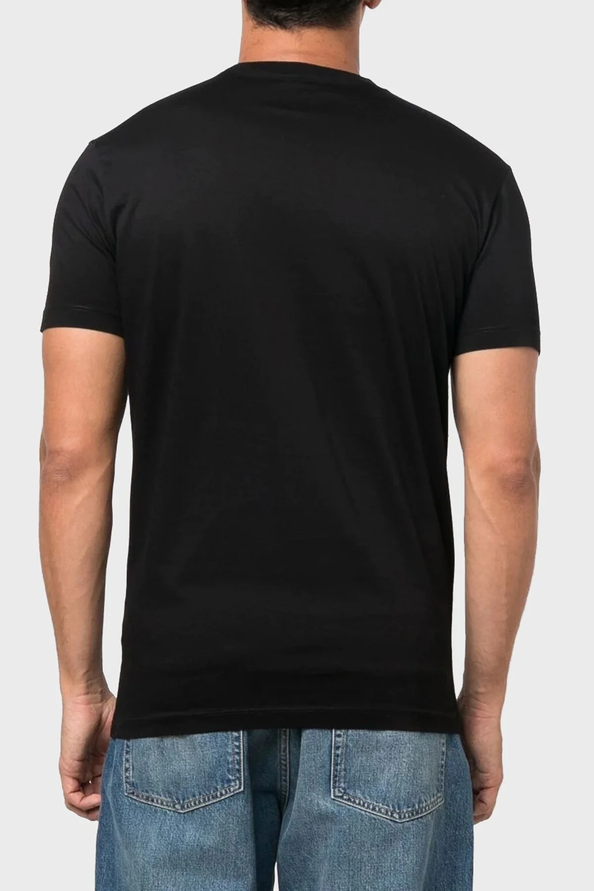 Dsquared2 Baskılı Pamuklu Regular Fit Bisiklet Yaka Erkek T Shirt S71GD1185 S23009 900 SİYAH - 4