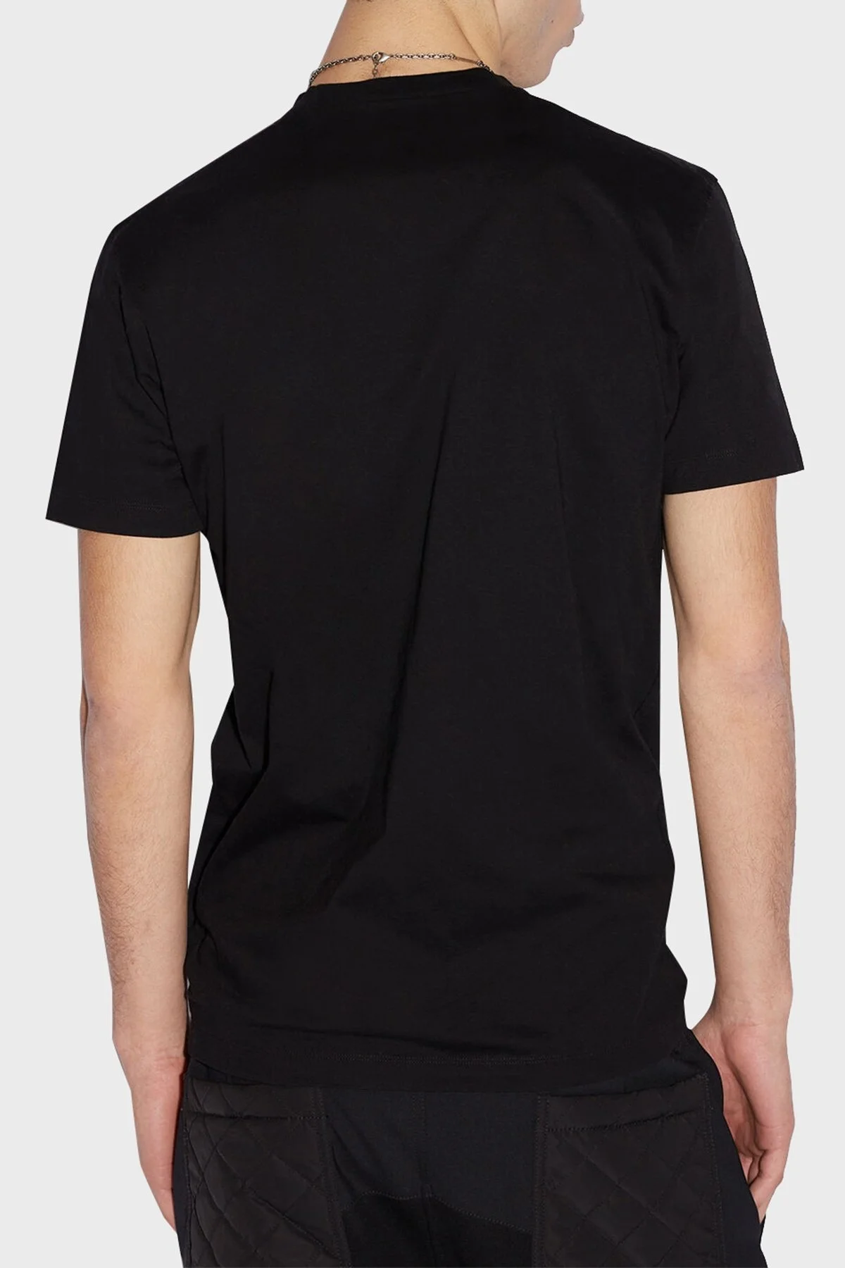 Dsquared2 Baskılı Pamuklu Regular Fit Bisiklet Yaka Erkek T Shirt S71GD1186 S23009 900 SİYAH - 3