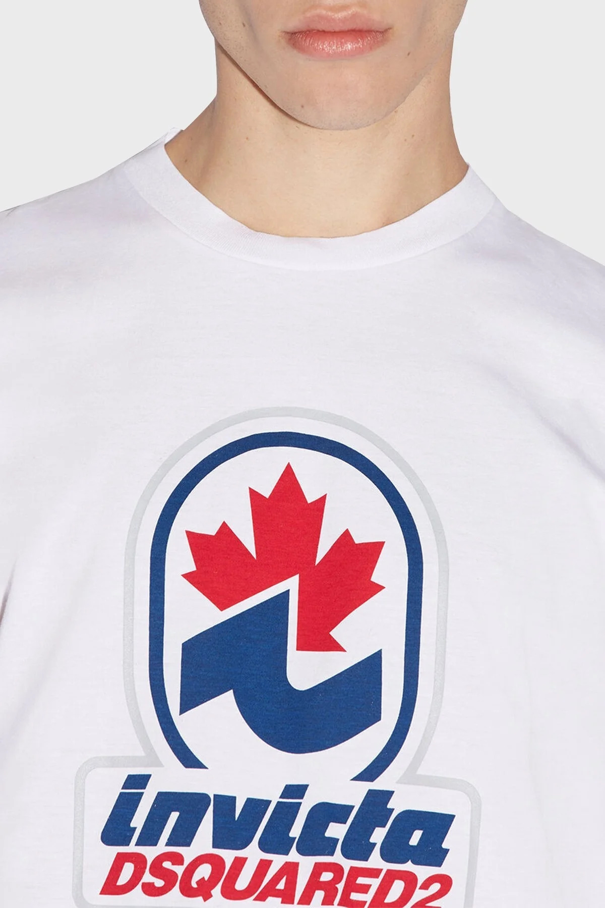 Dsquared2 Baskılı Pamuklu Regular Fit Bisiklet Yaka Erkek T Shirt S71GD1222 S22427 100 BEYAZ - 6