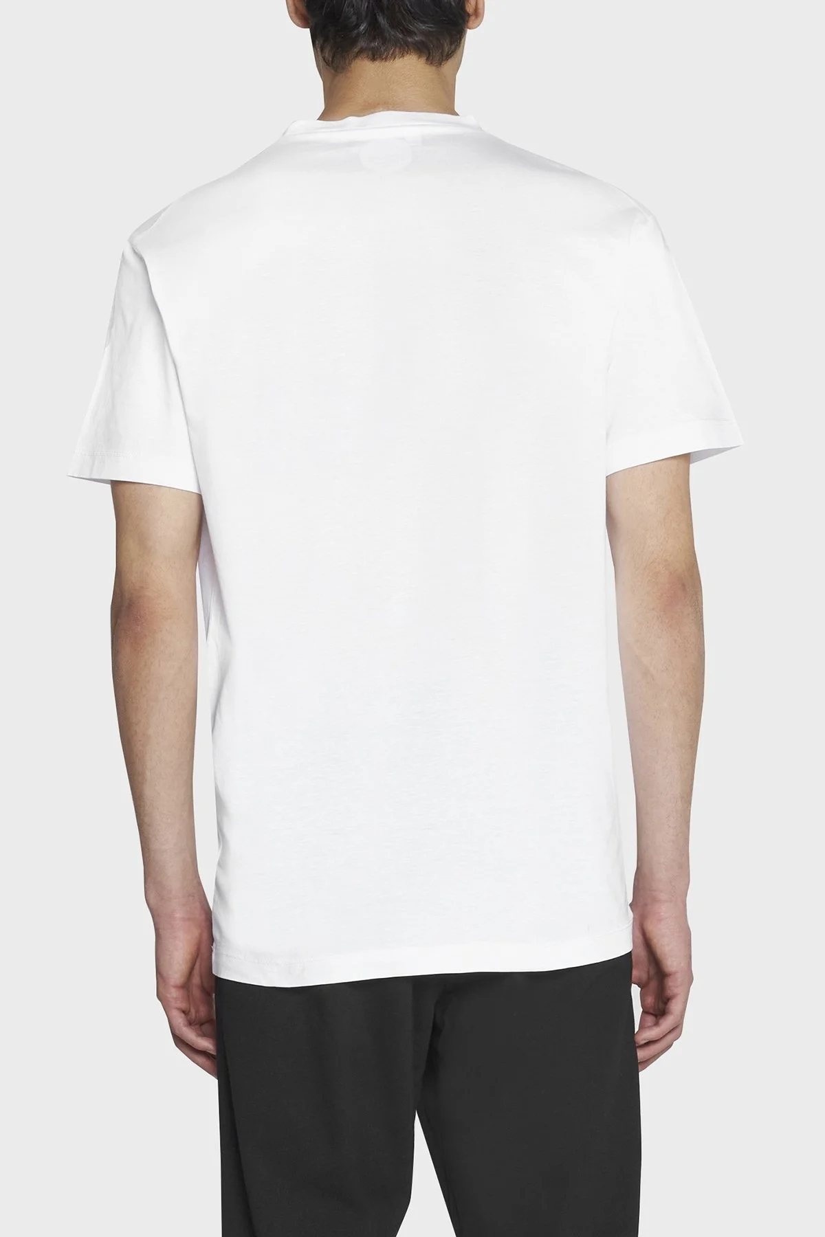 Dsquared2 Baskılı Pamuklu Regular Fit Bisiklet Yaka Erkek T Shirt S71GD1228 S23009 100 BEYAZ - 2