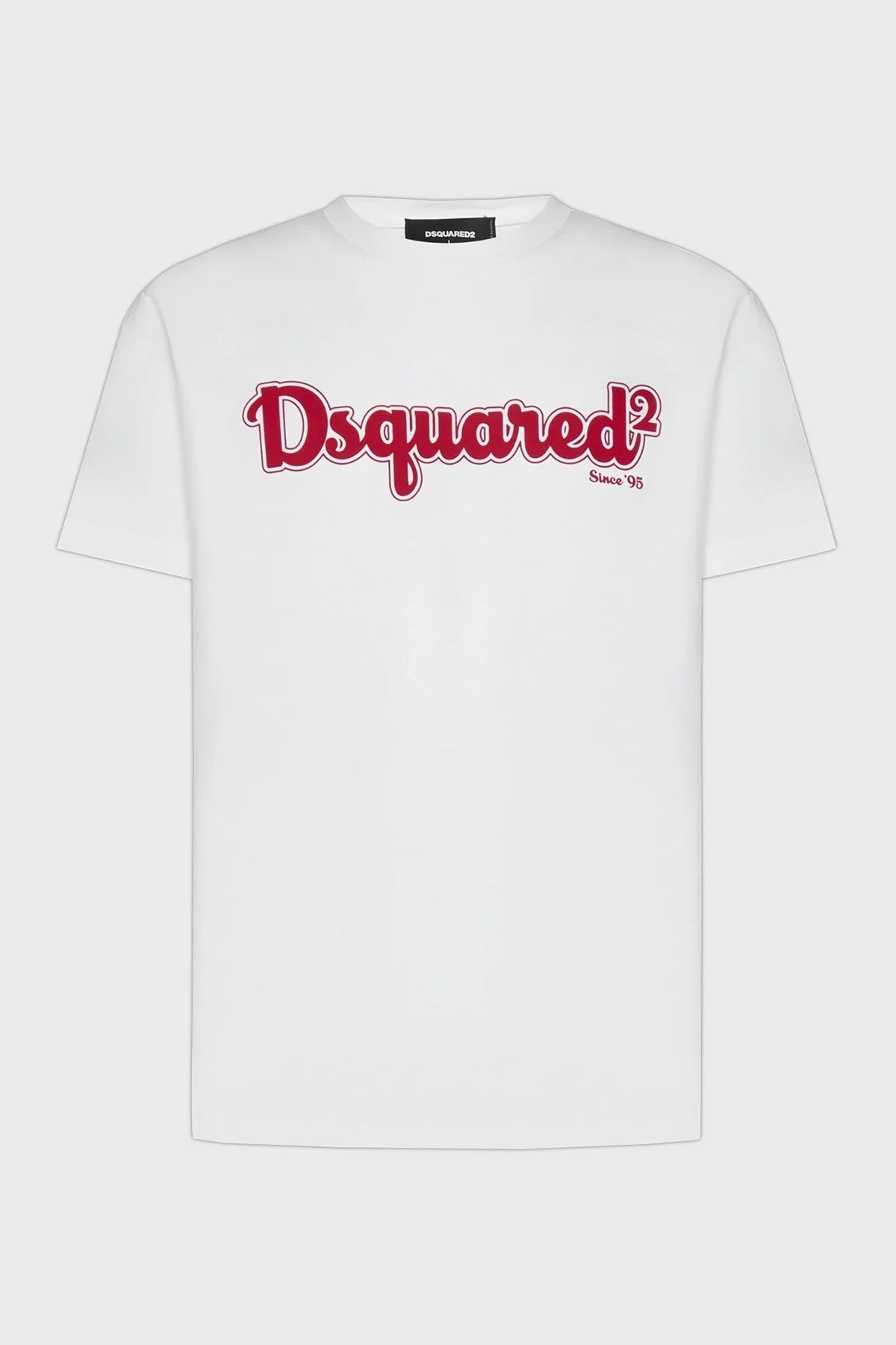Dsquared2 Baskılı Pamuklu Regular Fit Bisiklet Yaka Erkek T Shirt S71GD1228 S23009 100 BEYAZ - 4
