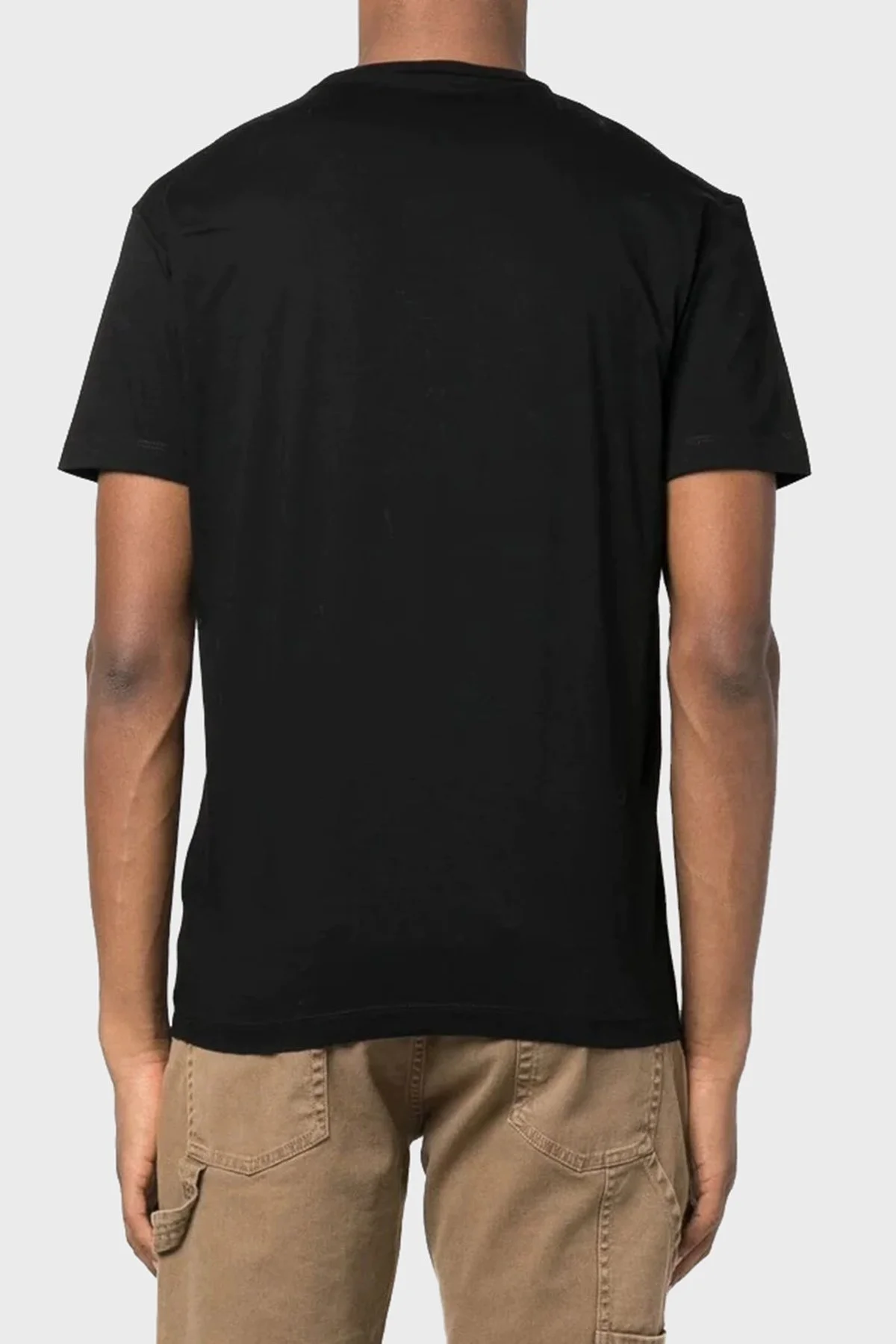 Dsquared2 Baskılı Pamuklu Regular Fit Bisiklet Yaka Erkek T Shirt S71GD1228 S23009 900 SİYAH - 3