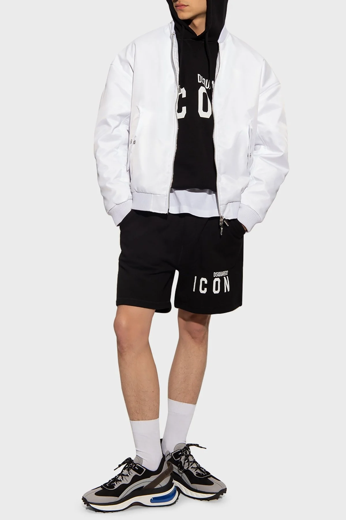 Dsquared2 Baskılı Pamuklu Relaxed Fit Cepli Erkek Short S79MU0005 S25516 965 SİYAH - 2