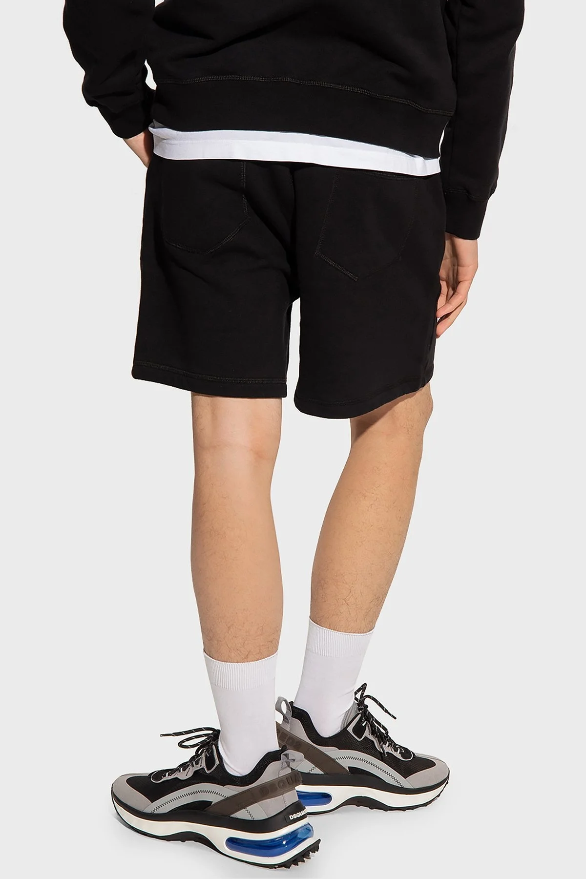 Dsquared2 Baskılı Pamuklu Relaxed Fit Cepli Erkek Short S79MU0005 S25516 965 SİYAH - 3