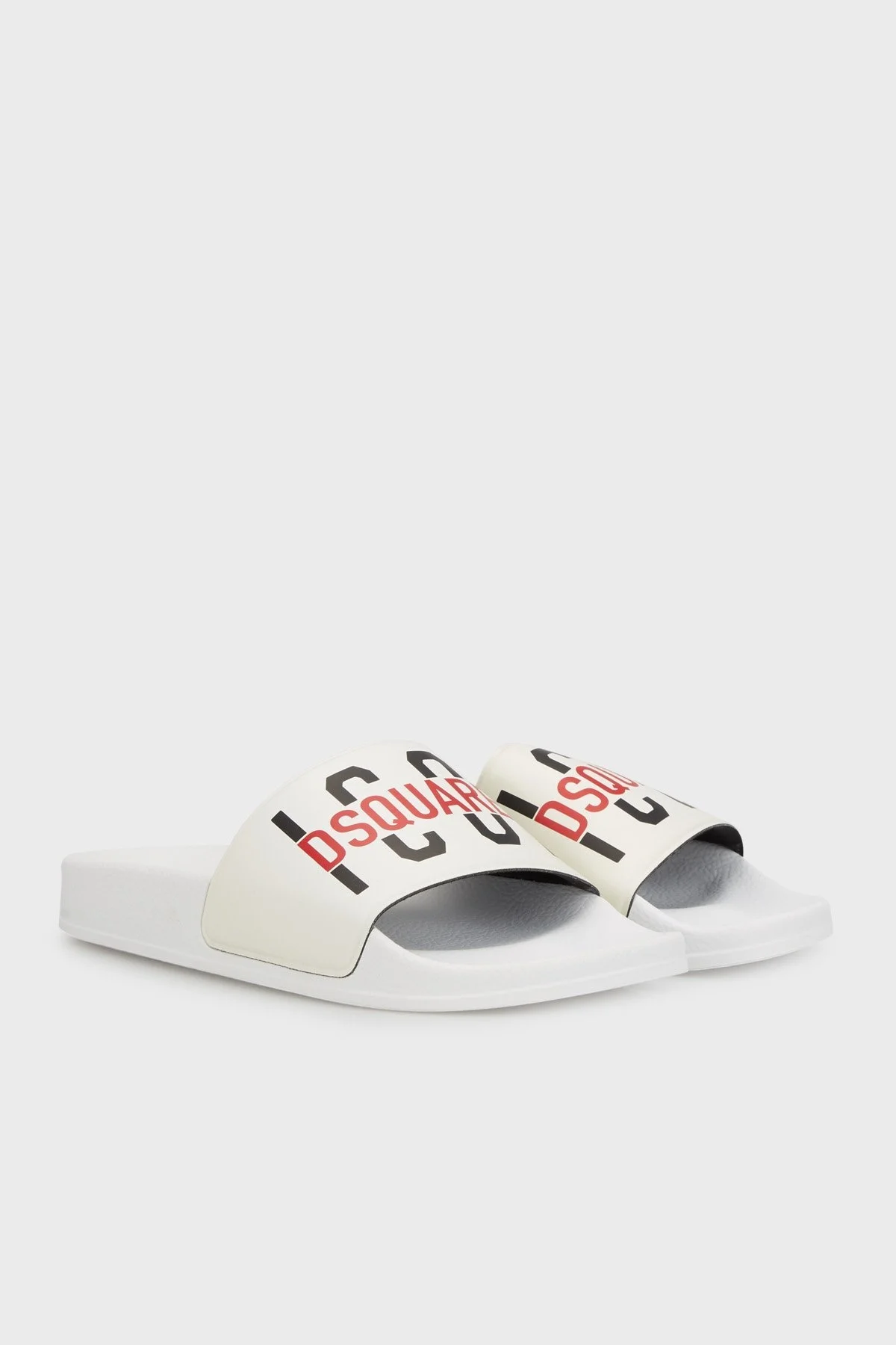 Dsquared2 Çocuk Logolu Düz Terlik DQ0331-P4137 WHITE BEYAZ - 2