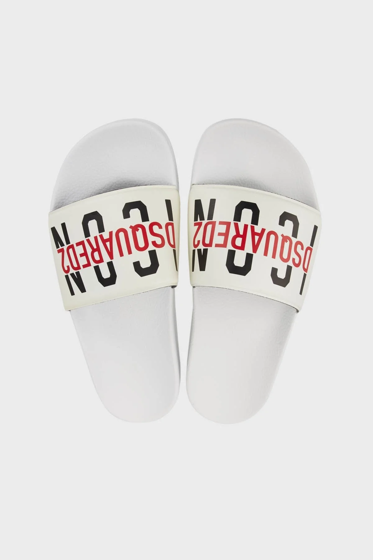 Dsquared2 Çocuk Logolu Düz Terlik DQ0331-P4137 WHITE BEYAZ - 4