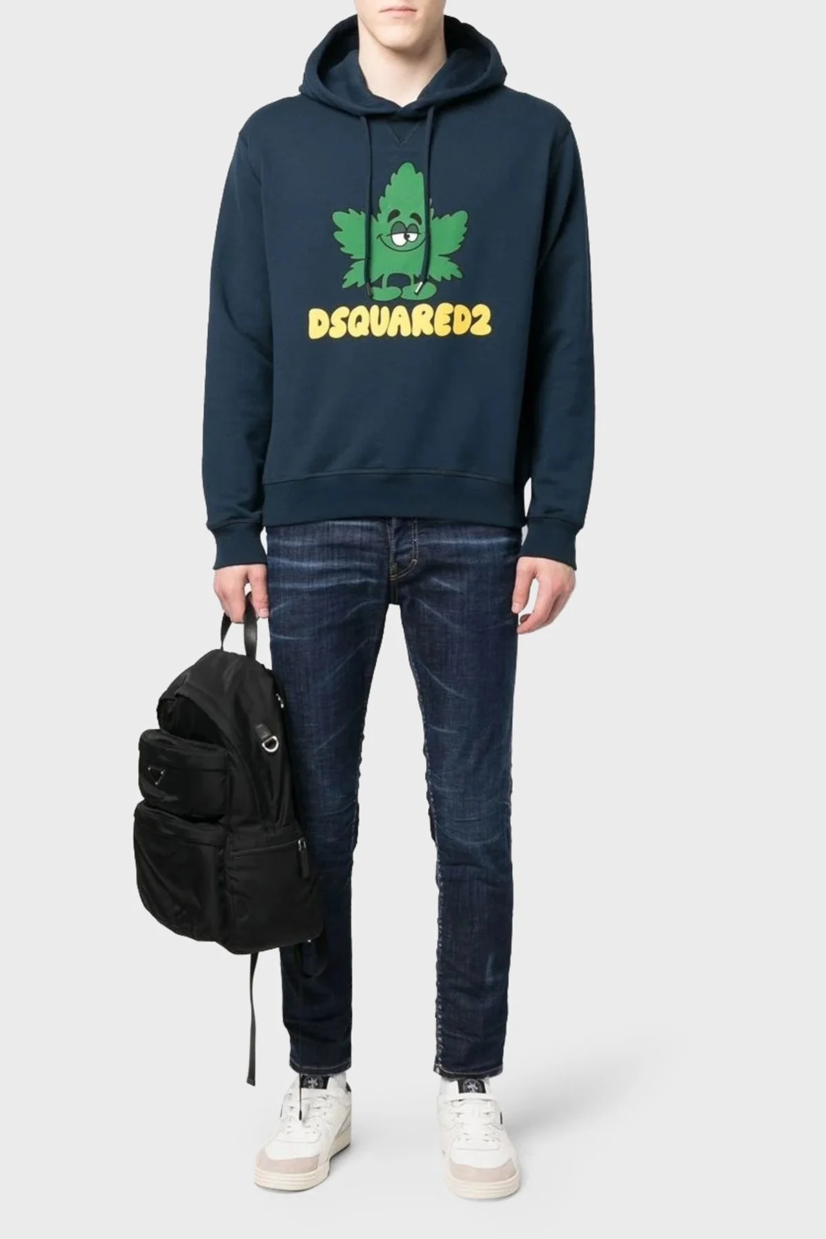 Dsquared2 Cool Guy Pamuklu Normal Bel Skinny Fit Dar Paça Jeans Erkek Kot Pantolon S74LB1231 S30342 470 LACİVERT - 2