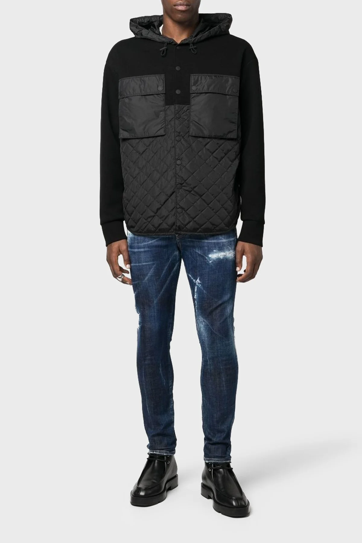 Dsquared2 Cool Guy Skater Skinny Cut Jeans Erkek Kot Pantolon S79LA0056 S30342 470 LACİVERT - 5