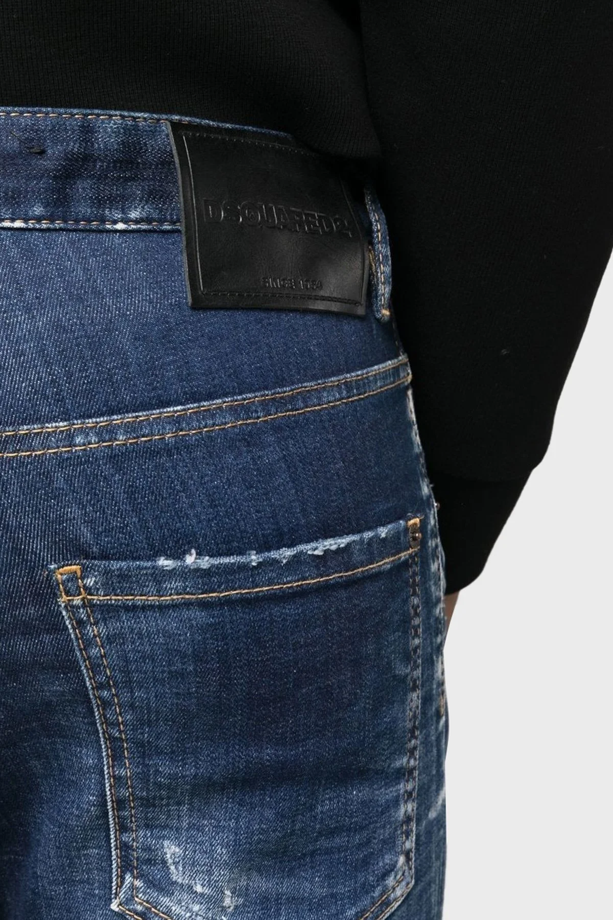 Dsquared2 Cool Guy Skater Skinny Cut Jeans Erkek Kot Pantolon S79LA0056 S30342 470 LACİVERT - 8