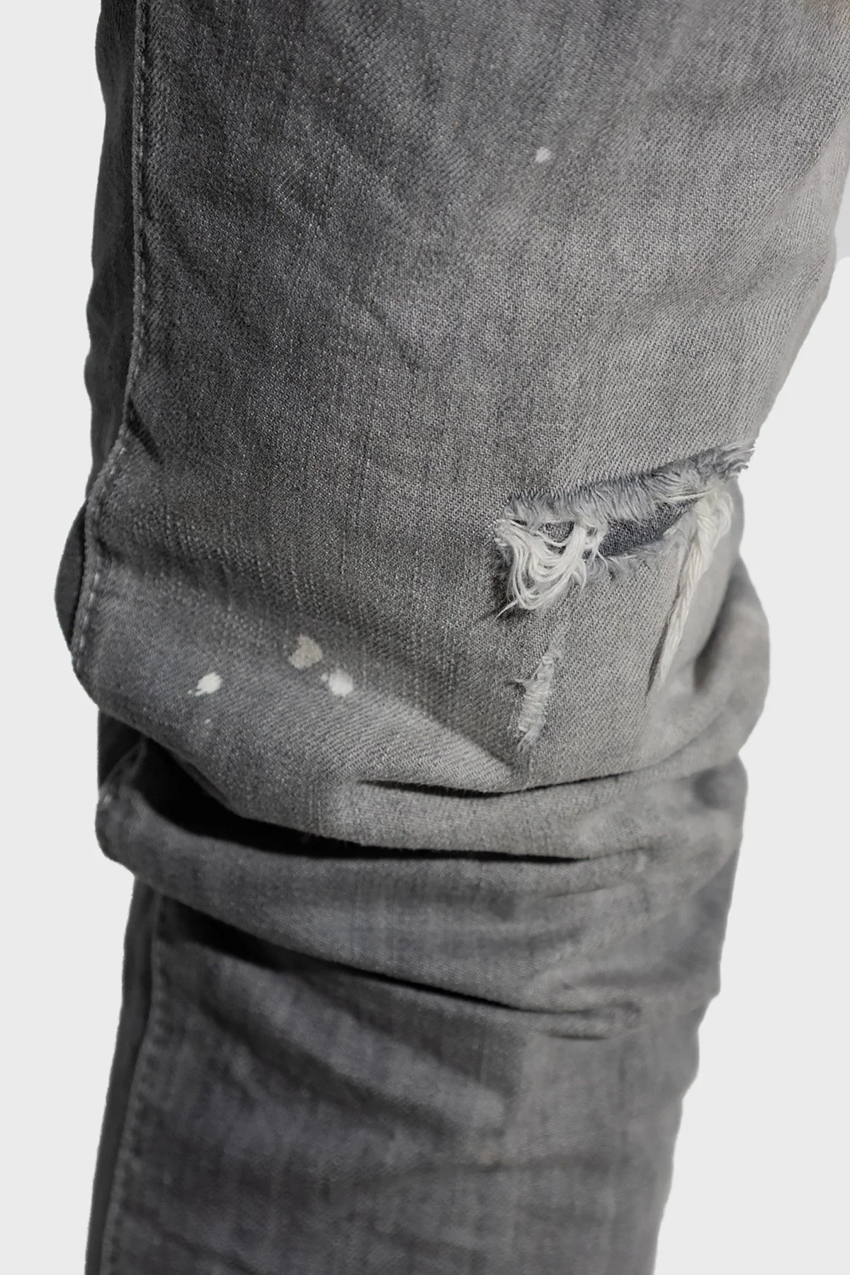 Dsquared2 Cool Guy Streç Pamuklu Normal Bel Slim Fit Jeans Erkek Kot Pantolon S71LB1147 S30260 852 GRİ - 4