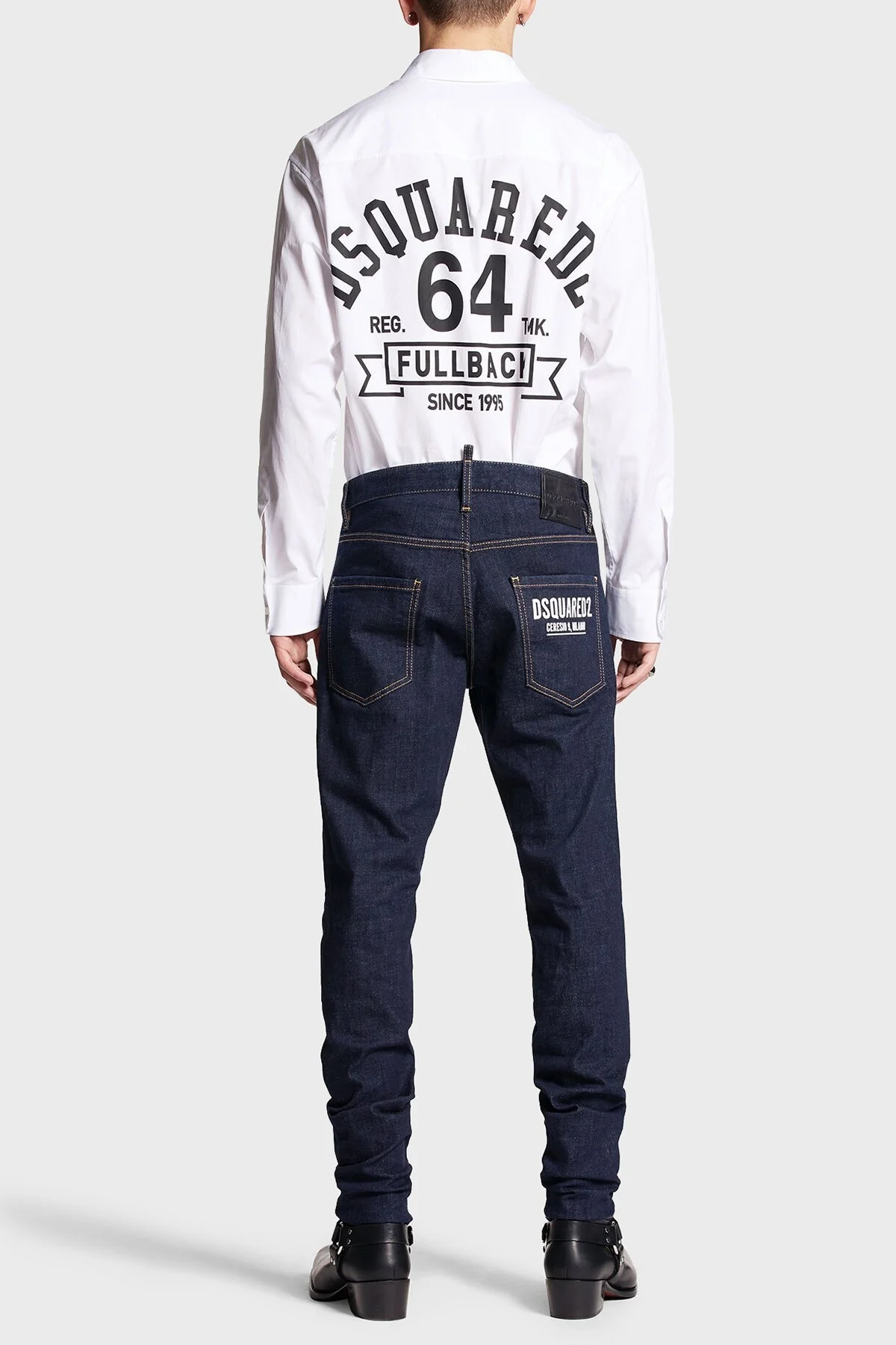 Dsquared2 Dark Rinse Wash Streç Pamuklu Slim Fit Cool Guy