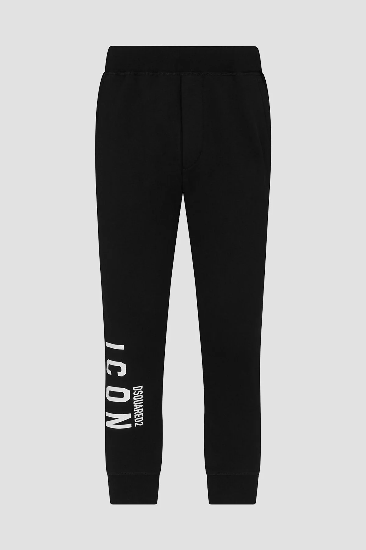 Dsquared2 Elastik Bel Bantlı % 100 Pamuk Tapered Fit Erkek Pantolon S79KA0045 S25516 965 SİYAH - 4