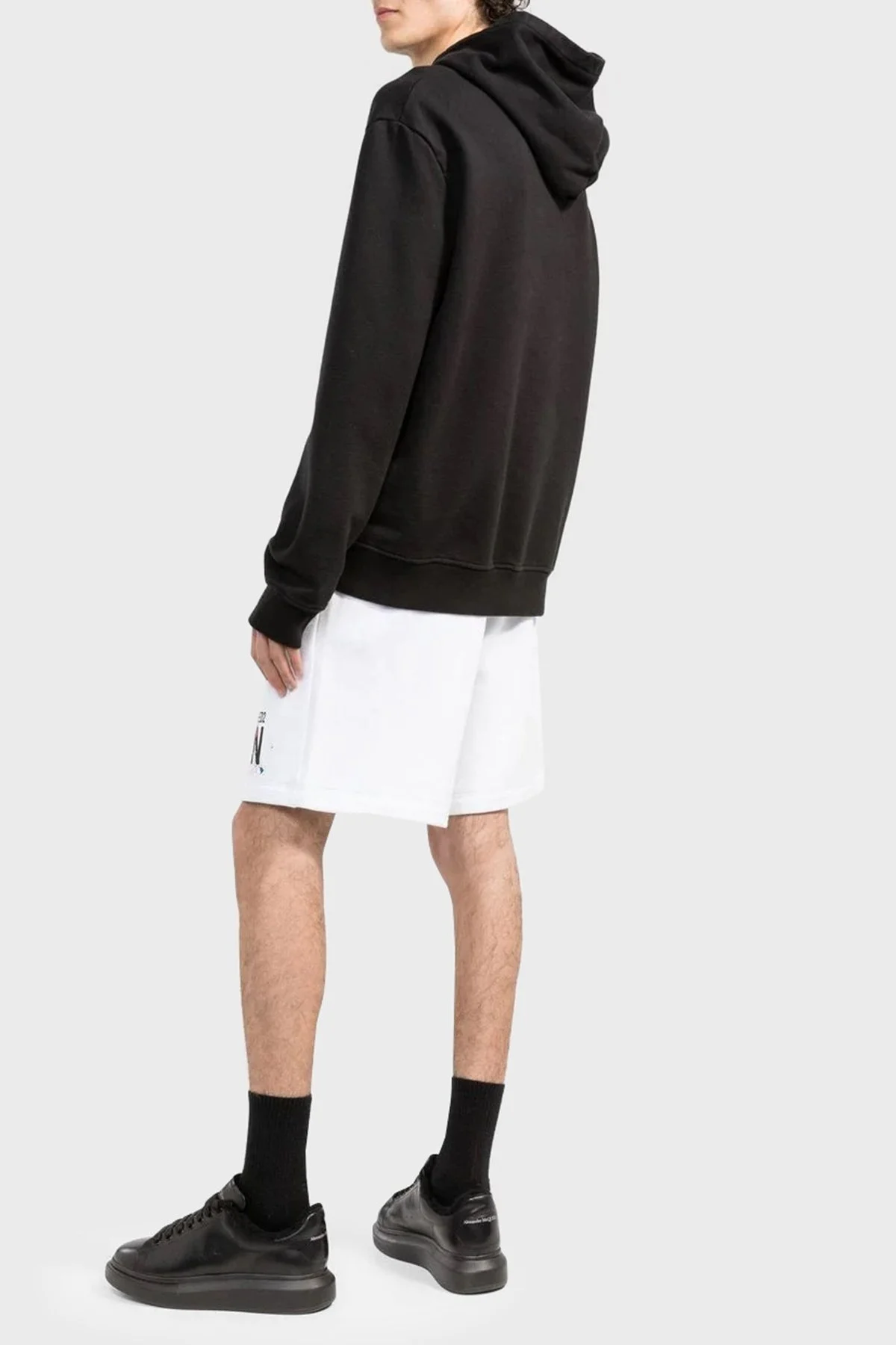 Dsquared2 Elastik Bel Bantlı Pamuklu Regular Fit Erkek Short S79MU0038 S25516 100 BEYAZ - 3