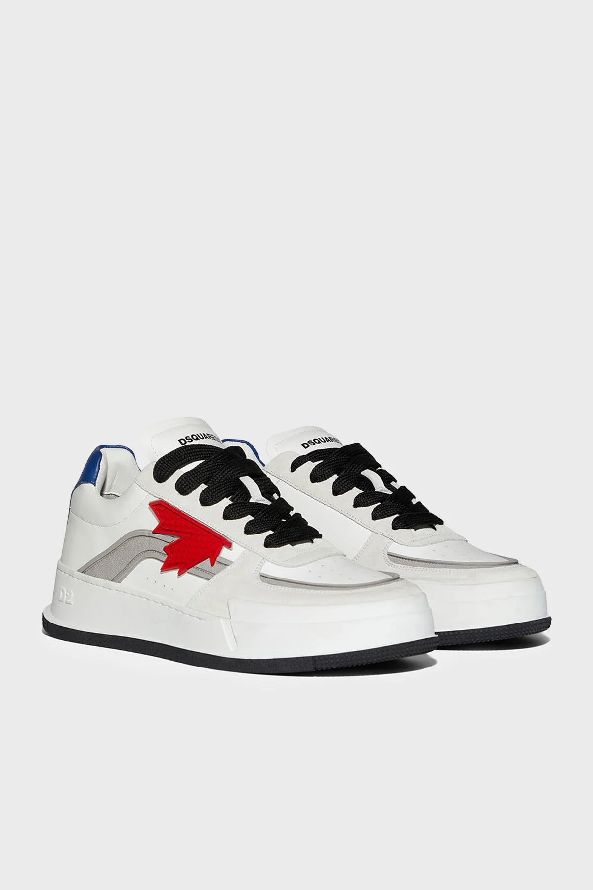 Dsquared2 Hakiki Deri Sneaker Erkek Ayakkabı SNM0246 01506236 M1476 BEYAZ - 3