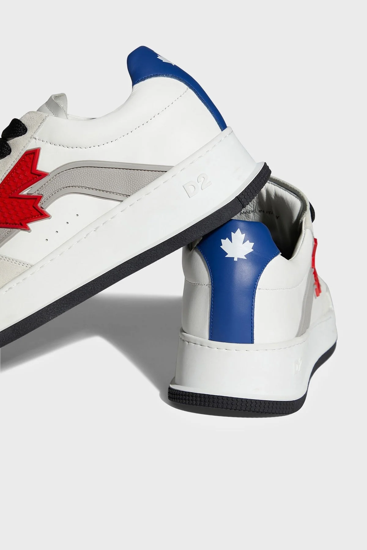 Dsquared2 Hakiki Deri Sneaker Erkek Ayakkabı SNM0246 01506236 M1476 BEYAZ - 4