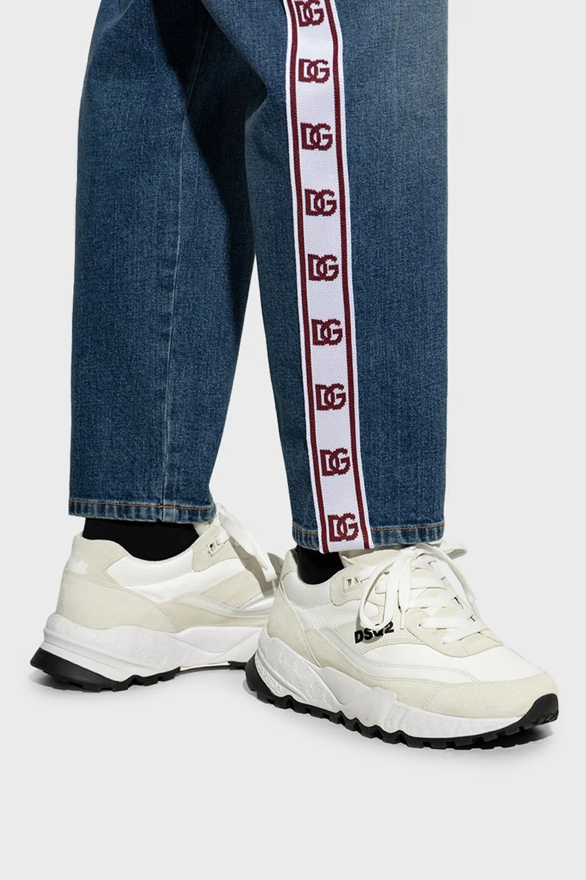 Dsquared2 Hakiki Deri Spor Erkek Ayakkabı SNM028201 606243 1062 BEYAZ - 2