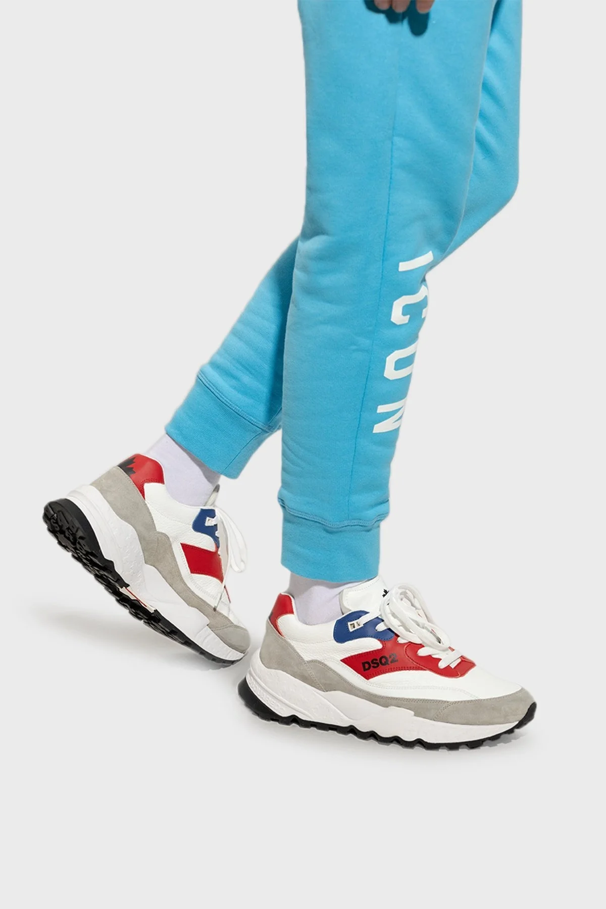 Dsquared2 Hakiki Deri Spor Erkek Ayakkabı SNM028201 606243 M139 BEYAZ - 7