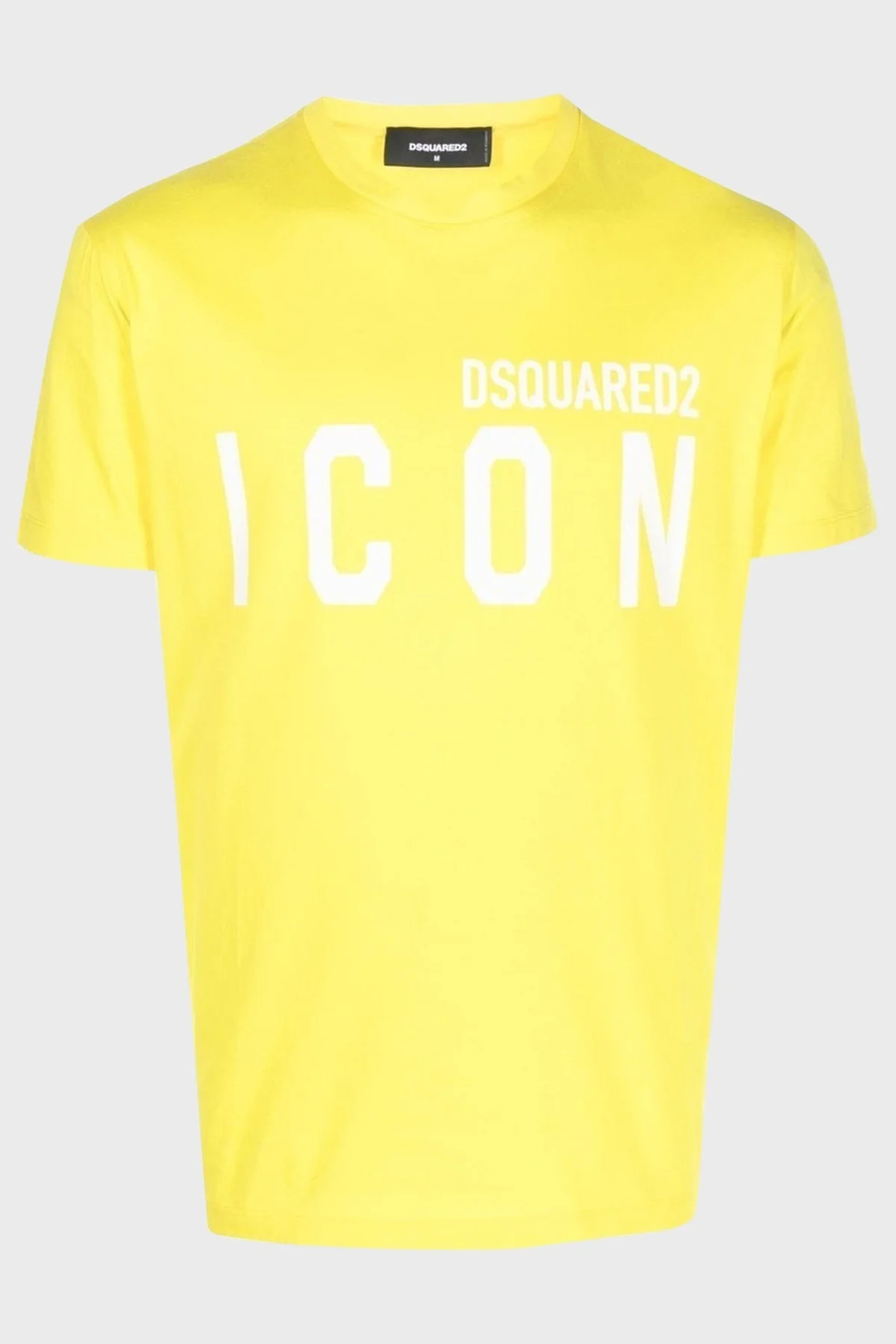 Dsquared2 Icon Cool Slim Fit Pamuklu Jarse Erkek T Shirt S79GC0003 S23009 171 SARI - 4