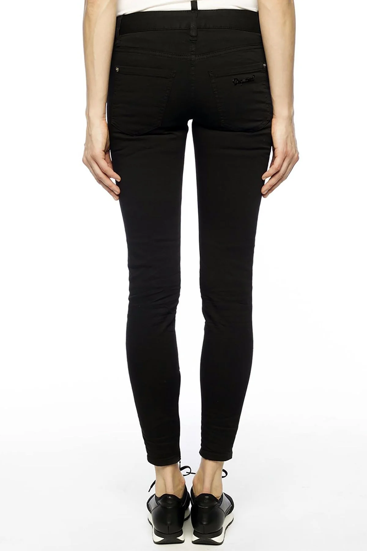 DSQUARED2 JEANS Bayan Kot Pantolon S75LB0013 S44531 SİYAH - 3