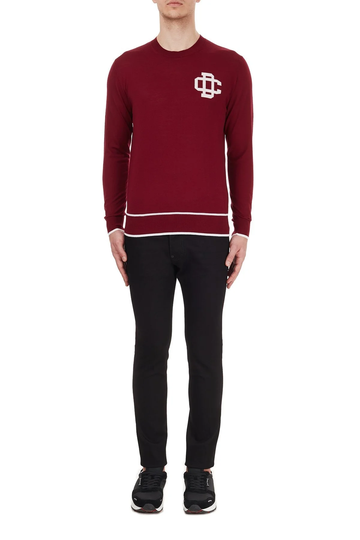 Dsquared2 Erkek Kazak S74HA1102 S17404 961 BORDO - 5