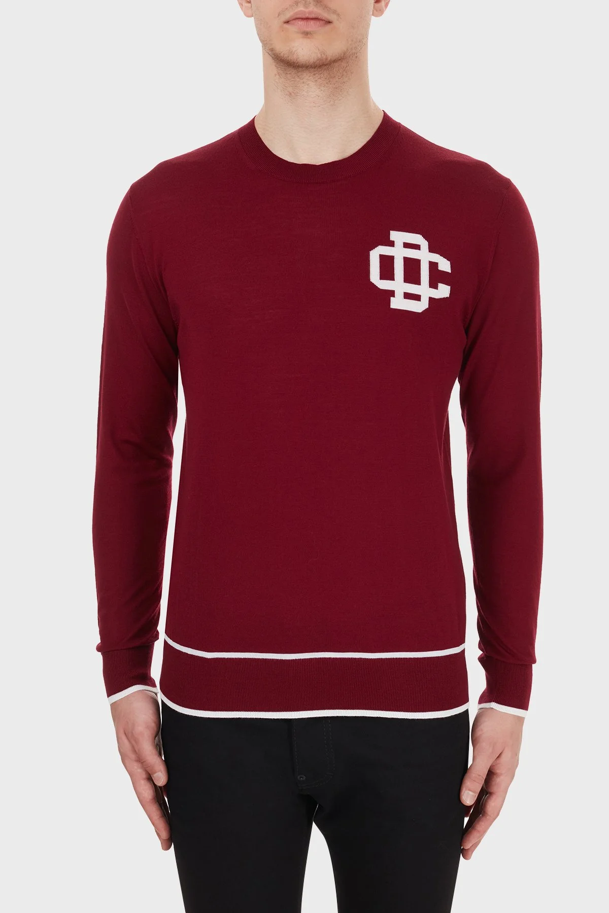 Dsquared2 Erkek Kazak S74HA1102 S17404 961 BORDO - 1