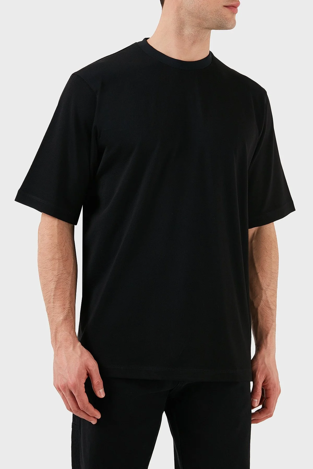 Dsquared2 Logo Baskılı Regular Fit Pamuklu Bisiklet Yaka Erkek T Shirt S74GD1266 S21658 900 SİYAH - 9