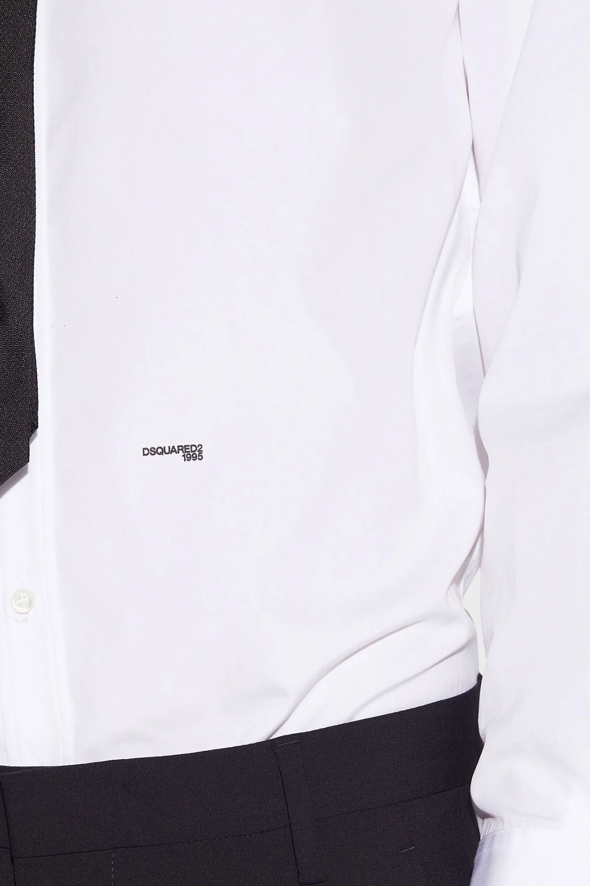 Dsquared2 Logolu % 100 Pamuklu Regular Fit Erkek Gömlek S74DM0660 S36275 100 BEYAZ - 10