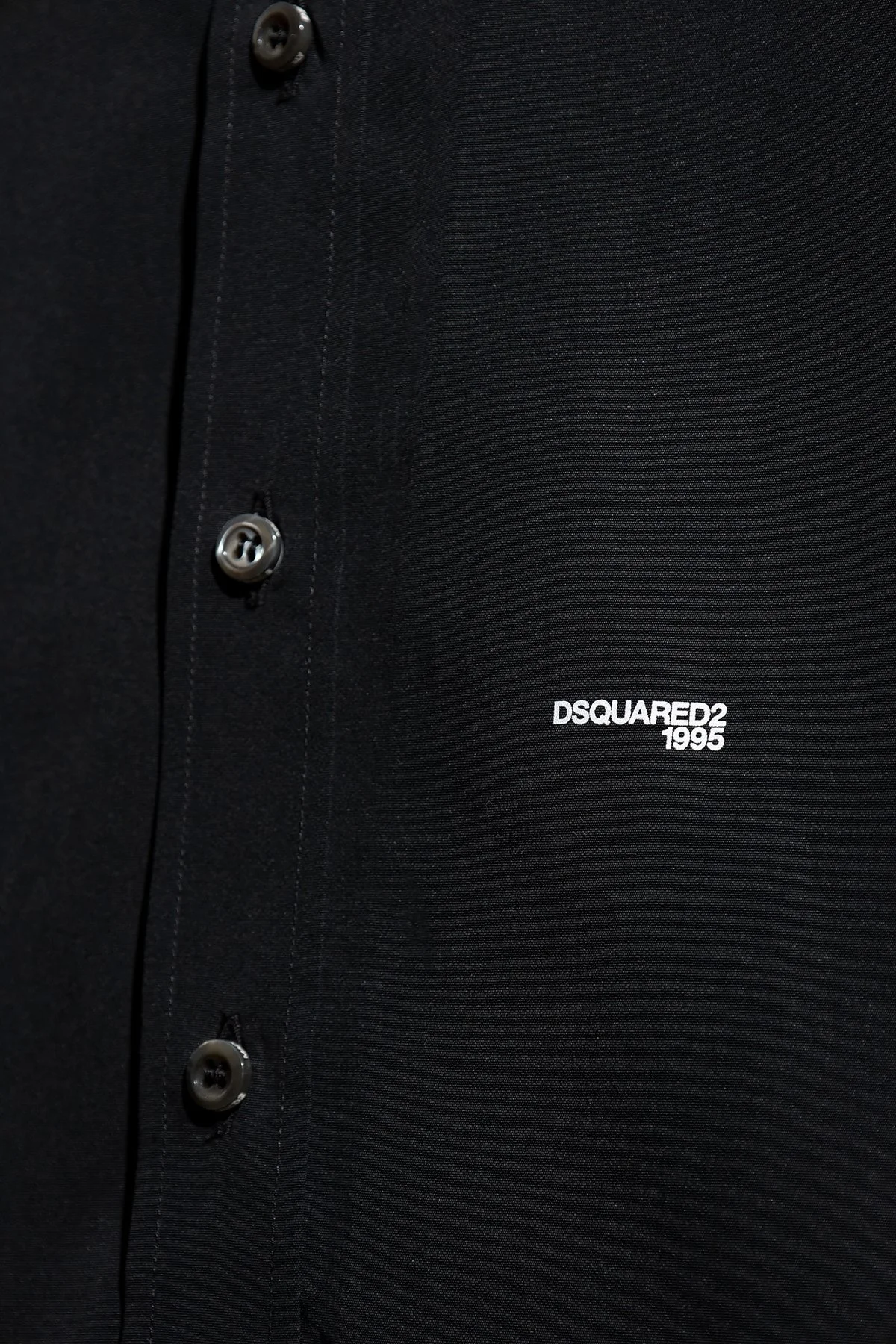 Dsquared2 Logolu % 100 Pamuklu Regular Fit Erkek Gömlek S74DM0660 S36275 900 SİYAH - 7