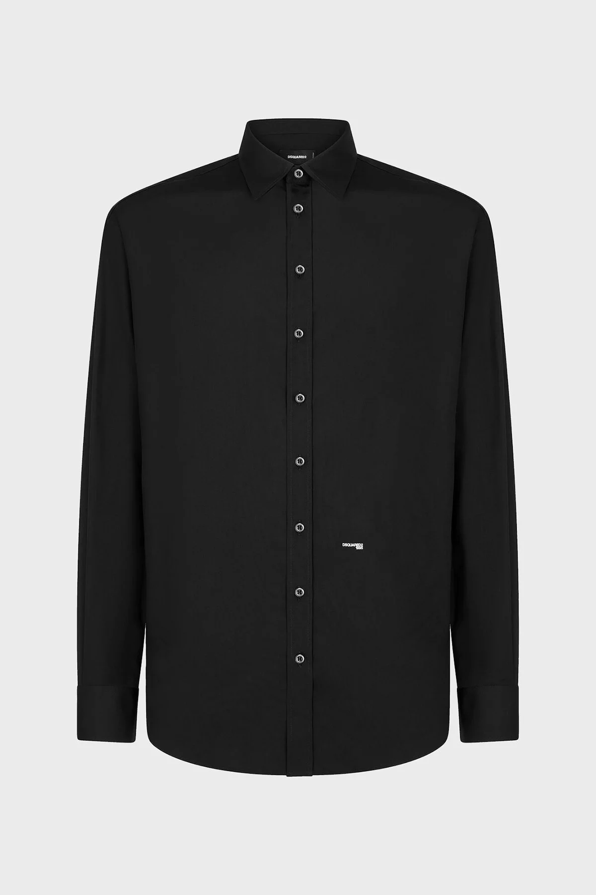 Dsquared2 Logolu % 100 Pamuklu Regular Fit Erkek Gömlek S74DM0660 S36275 900 SİYAH - 9