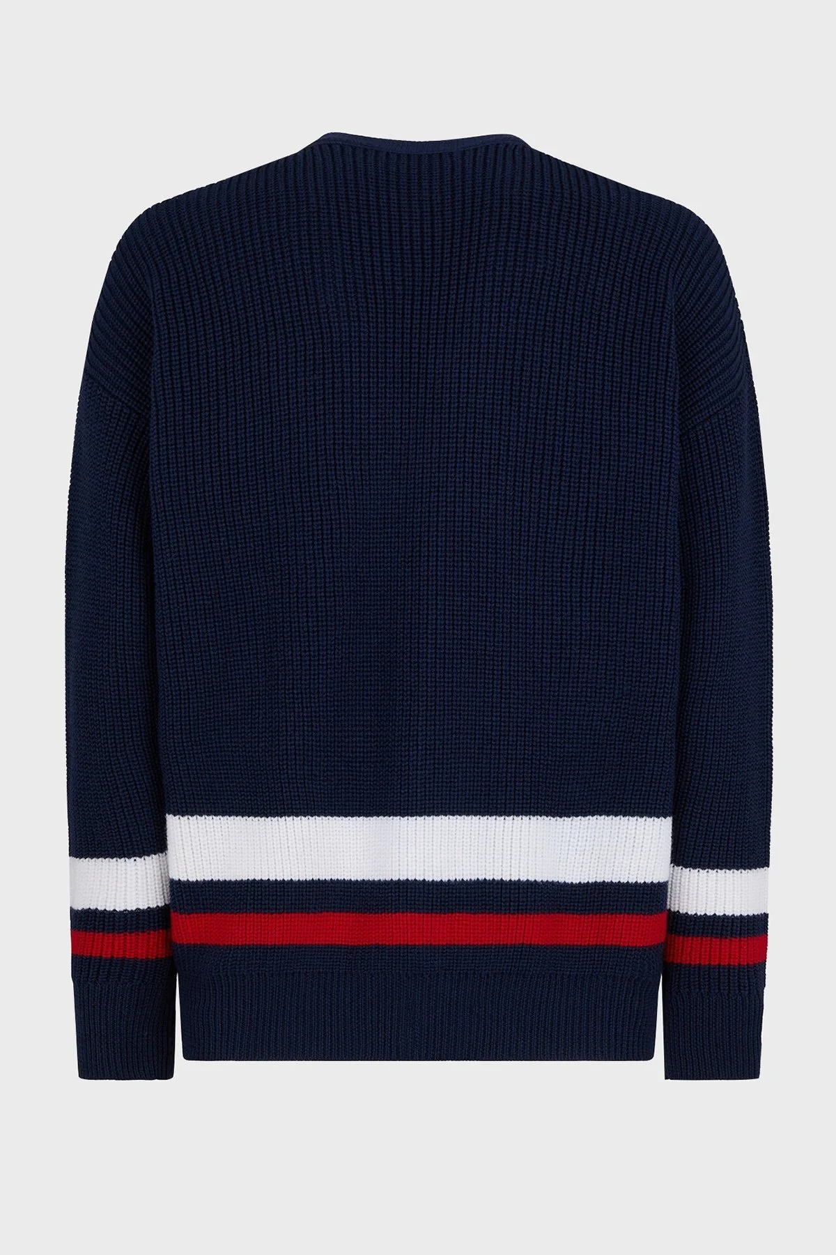 Dsquared2 Logolu % 100 Yün Oversize Fit V Yaka Örme Erkek Hırka S74HA1420 S18431 961 LACİVERT - 10