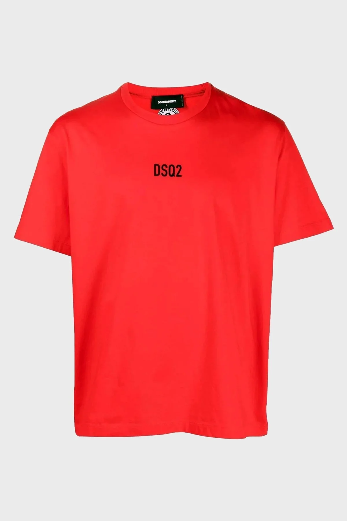 Dsquared2 Logolu Bisiklet Yaka % 100 Pamuk Relaxed Fit Erkek T Shirt S74GD0997 S23009 312 KIRMIZI - 10