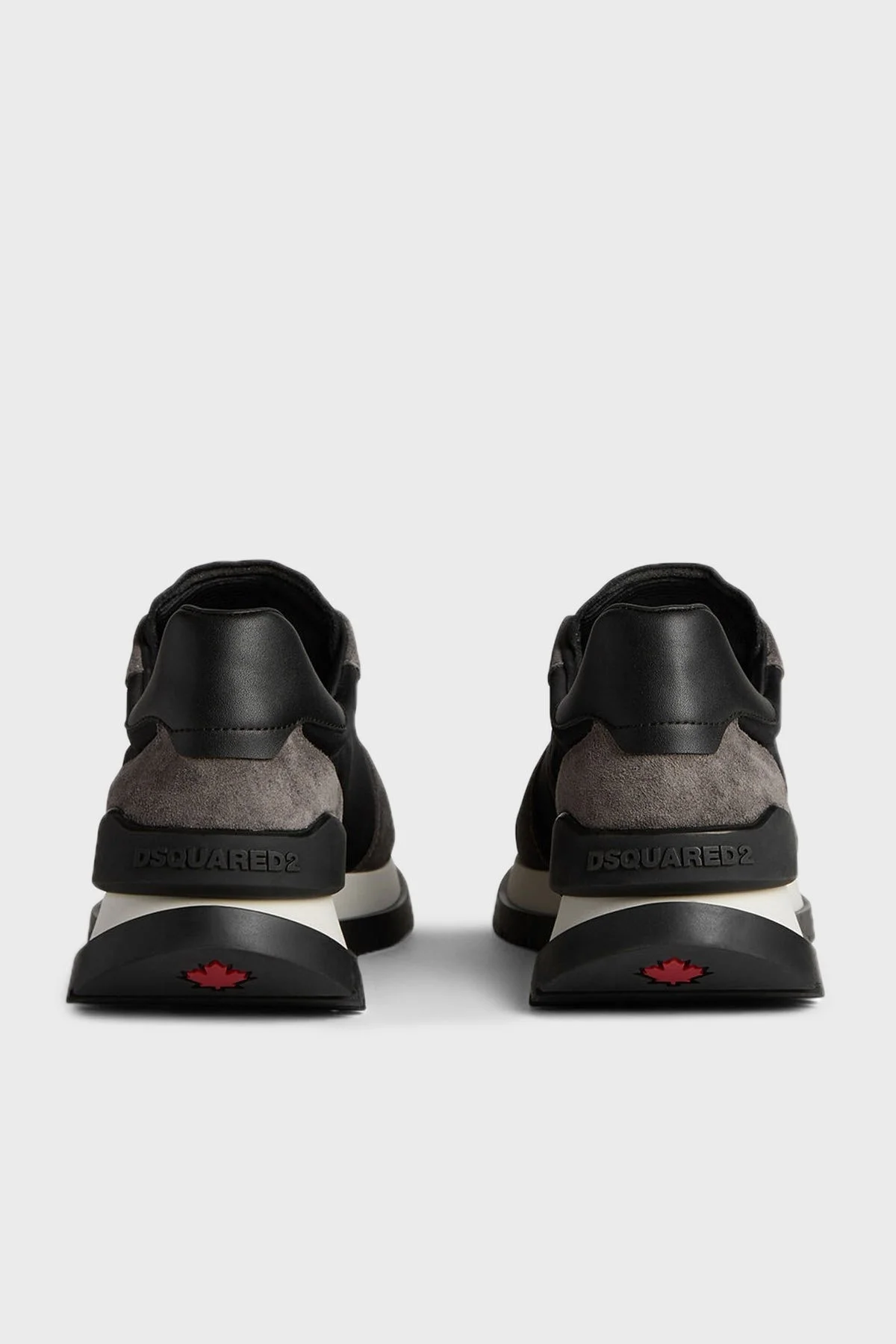 Dsquared2 Logolu Hakiki Deri Karışımlı Sneaker Erkek Ayakkabı SNM034001 607276 M063 SİYAH - 4