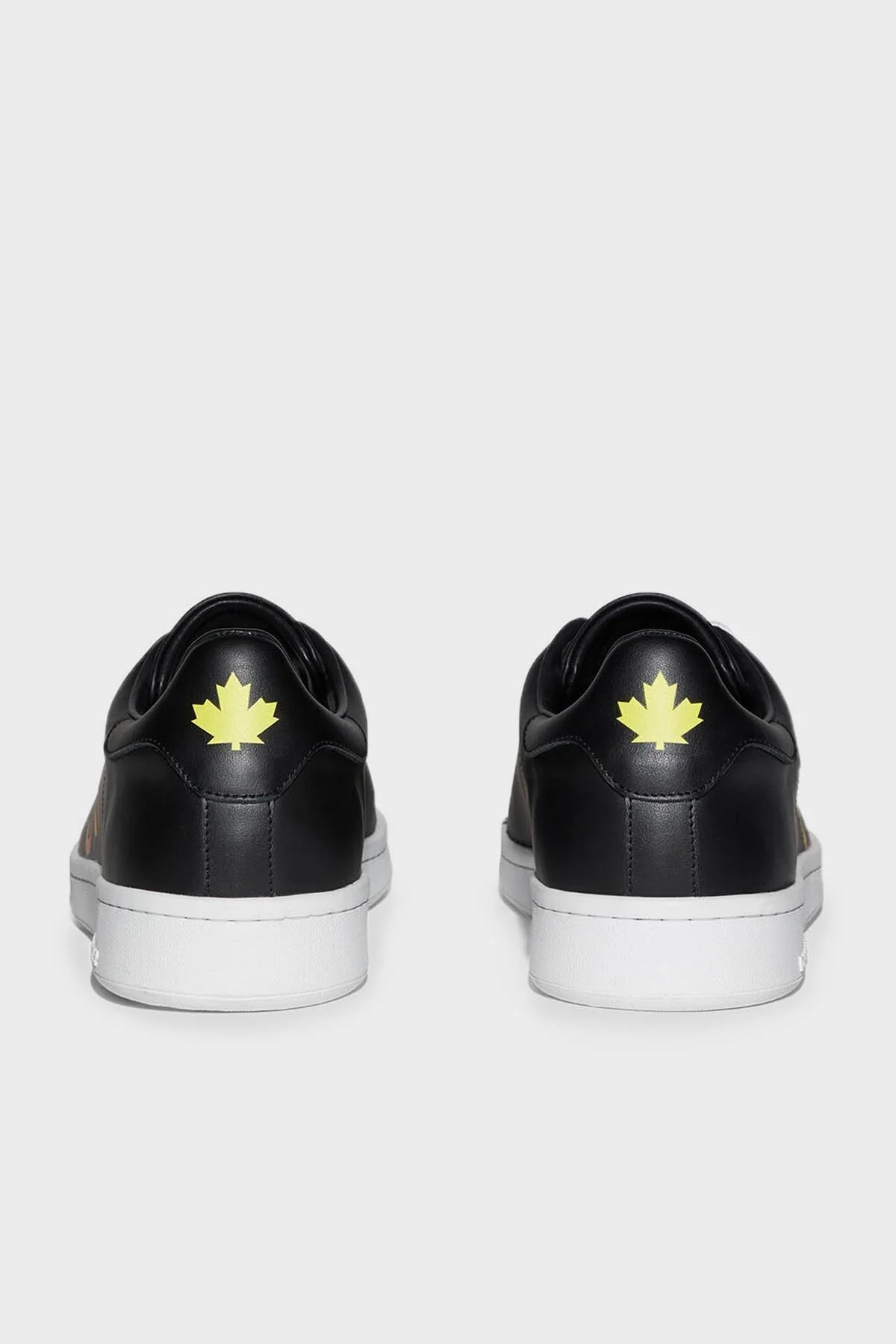 Dsquared2 Logolu Hakiki Deri Sneaker Erkek Ayakkabı SNM017501 506232 2124 SİYAH - 7