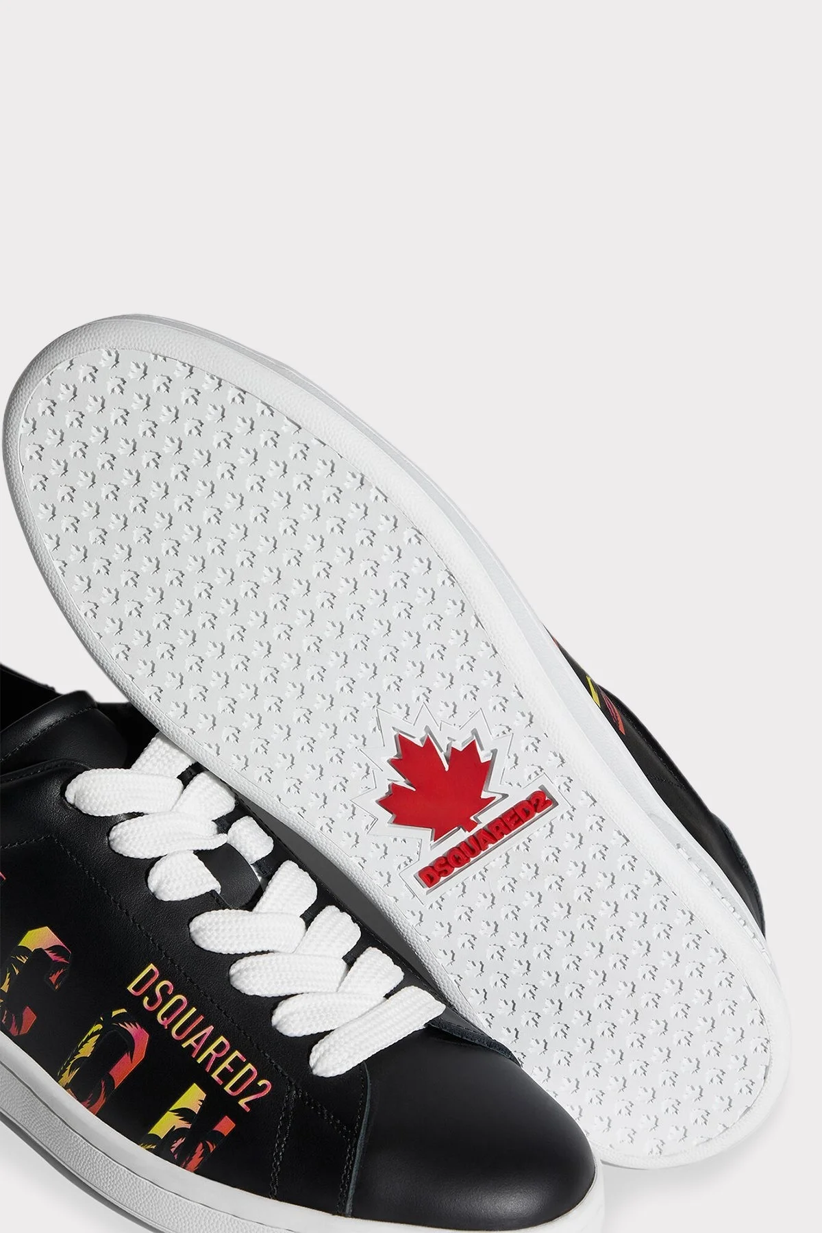 Dsquared2 Logolu Hakiki Deri Sneaker Erkek Ayakkabı SNM017501 506232 2124 SİYAH - 8